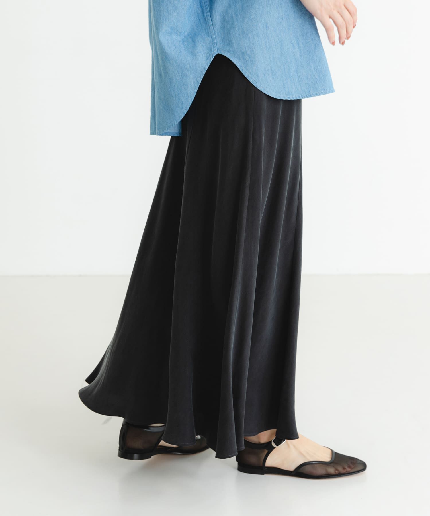 URBAN RESEARCH「『MADE IN JAPAN』キュプラフィブリルロングスカート」|スカート|