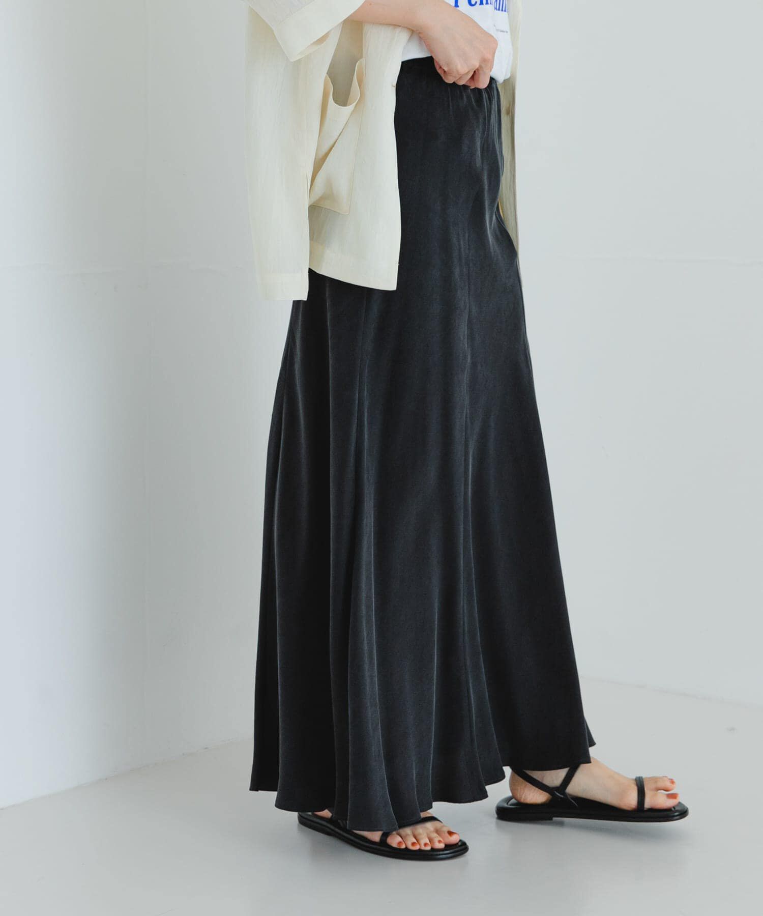 URBAN RESEARCH「『MADE IN JAPAN』キュプラフィブリルロングスカート」|スカート|