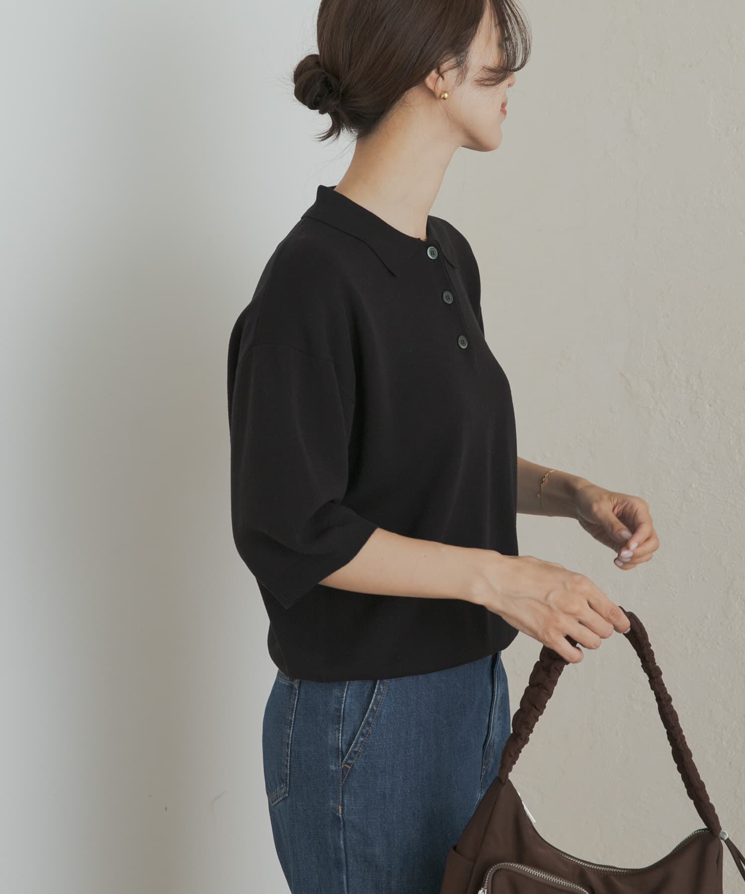 URBAN RESEARCH DOORS「ニットポロシャツ」|ポロシャツ|