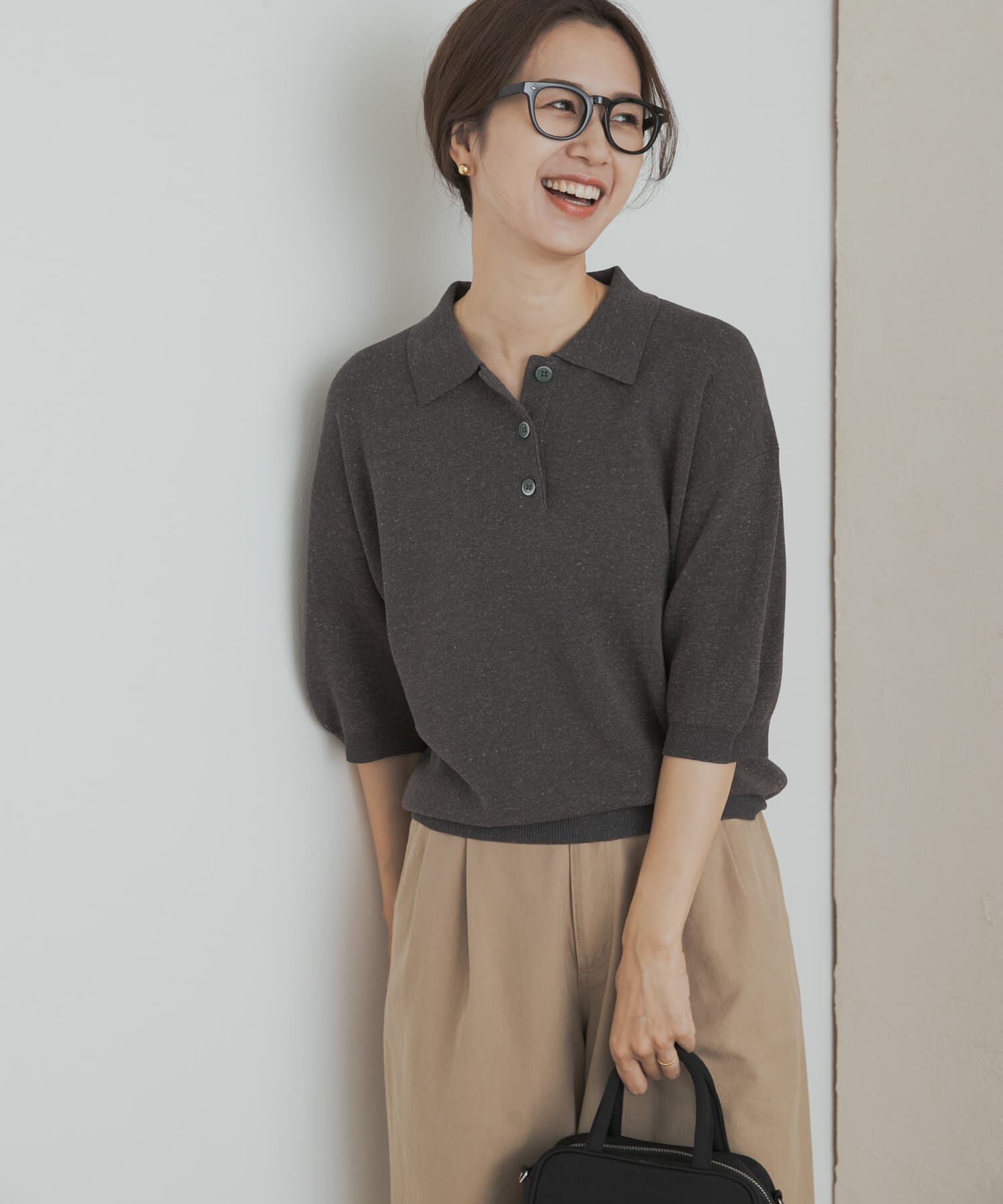 URBAN RESEARCH DOORS「ニットポロシャツ」|ポロシャツ|