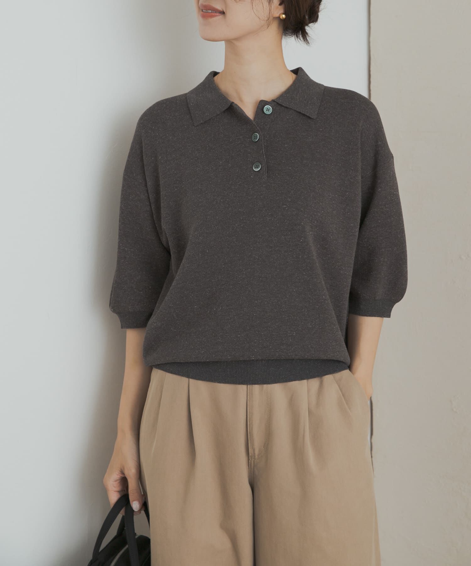 URBAN RESEARCH DOORS「ニットポロシャツ」|ポロシャツ|