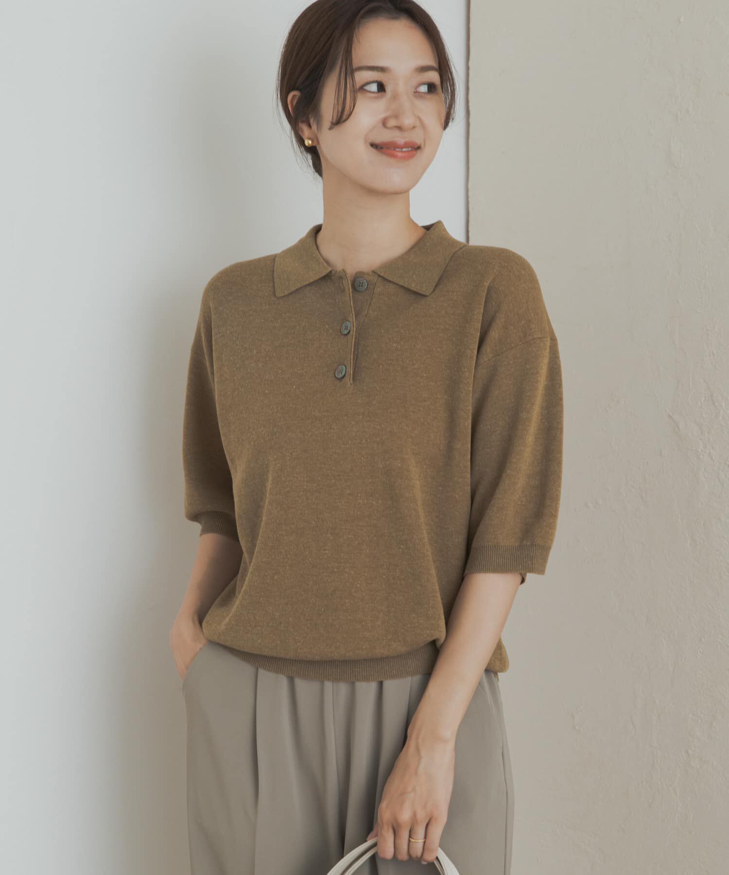 URBAN RESEARCH DOORS「ニットポロシャツ」|ポロシャツ|