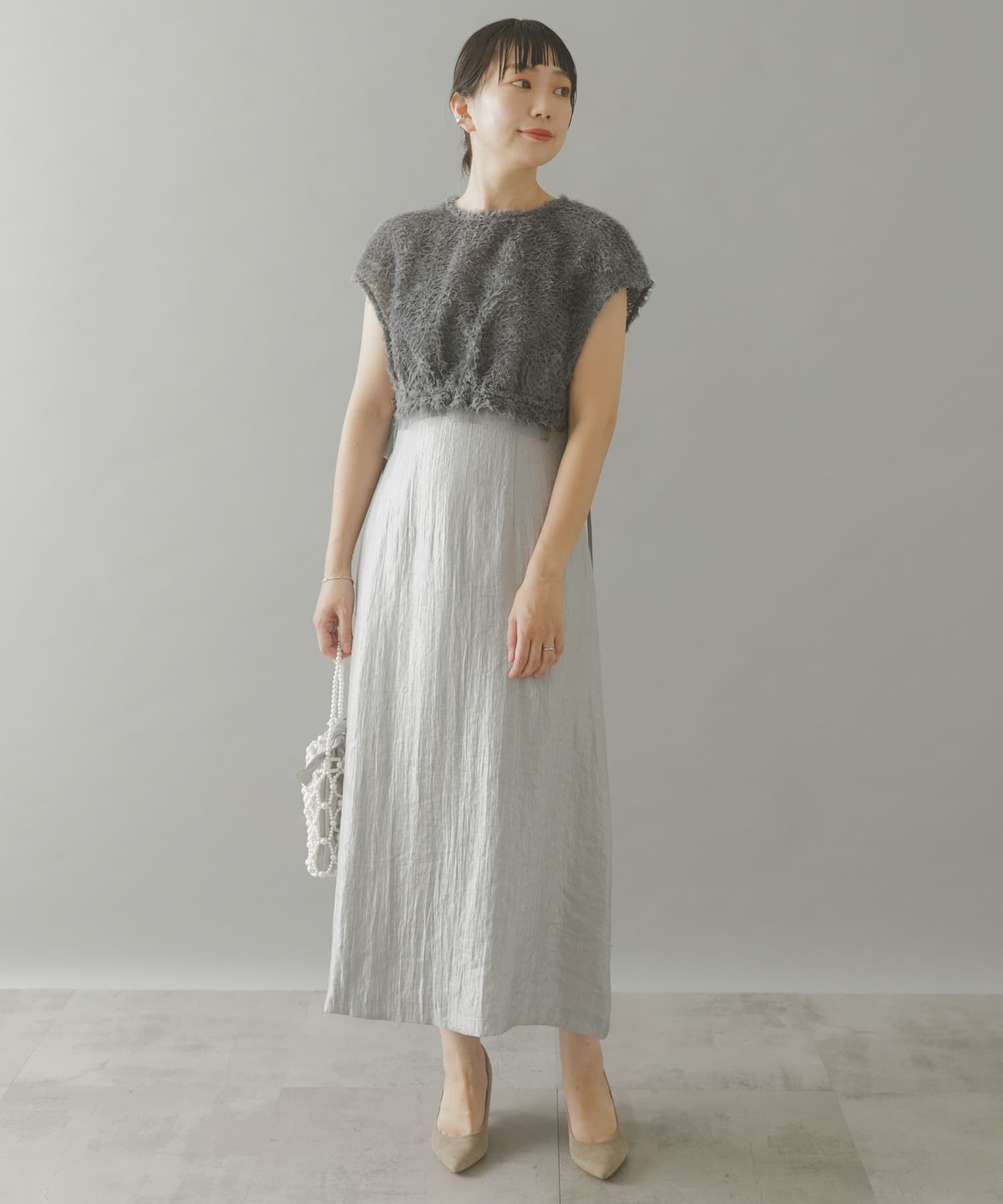 URBAN RESEARCH ROSSO「kaene　チュールボレロハイウエストドレス」|ワンピース|