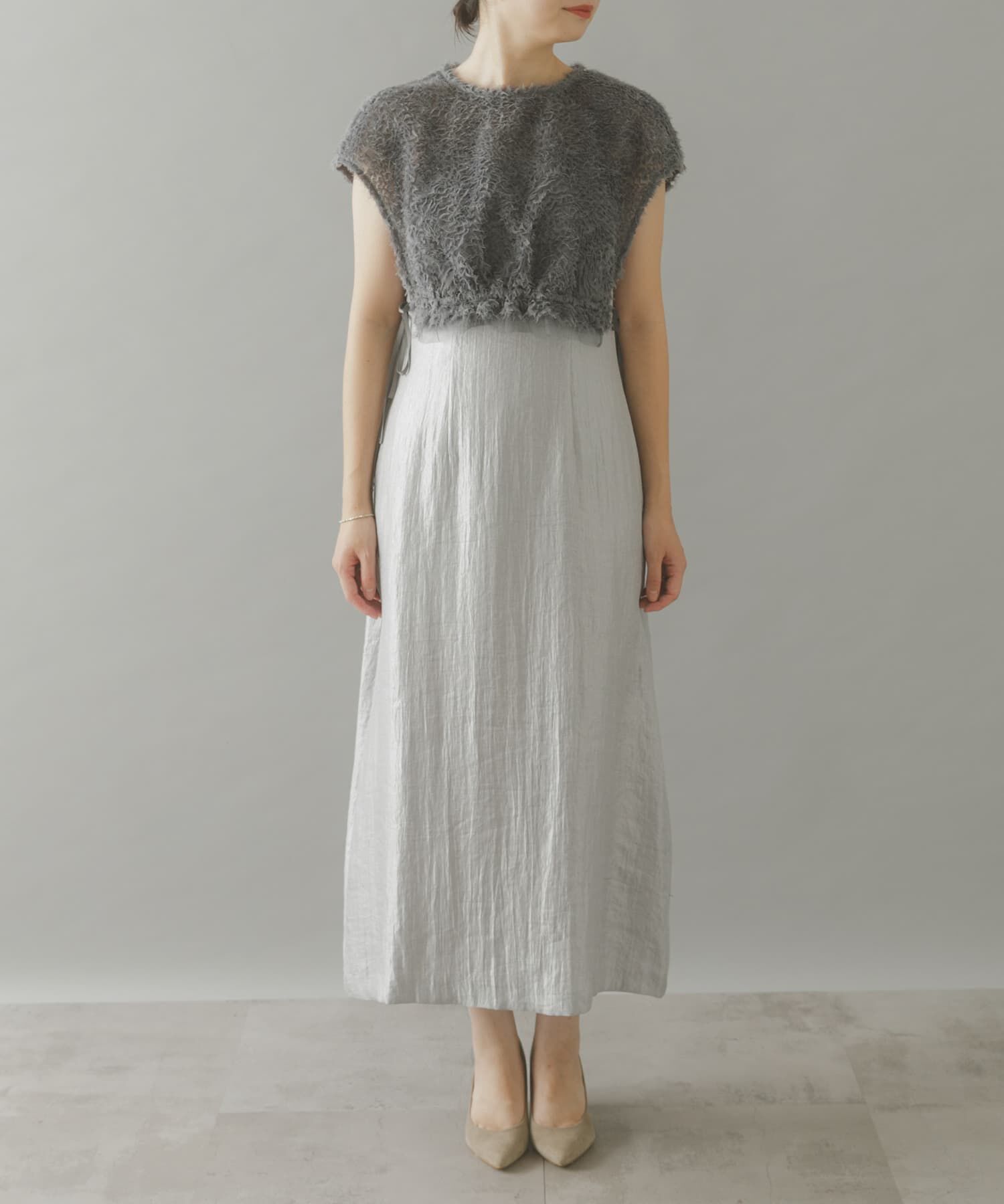 URBAN RESEARCH ROSSO「kaene　チュールボレロハイウエストドレス」|ワンピース|