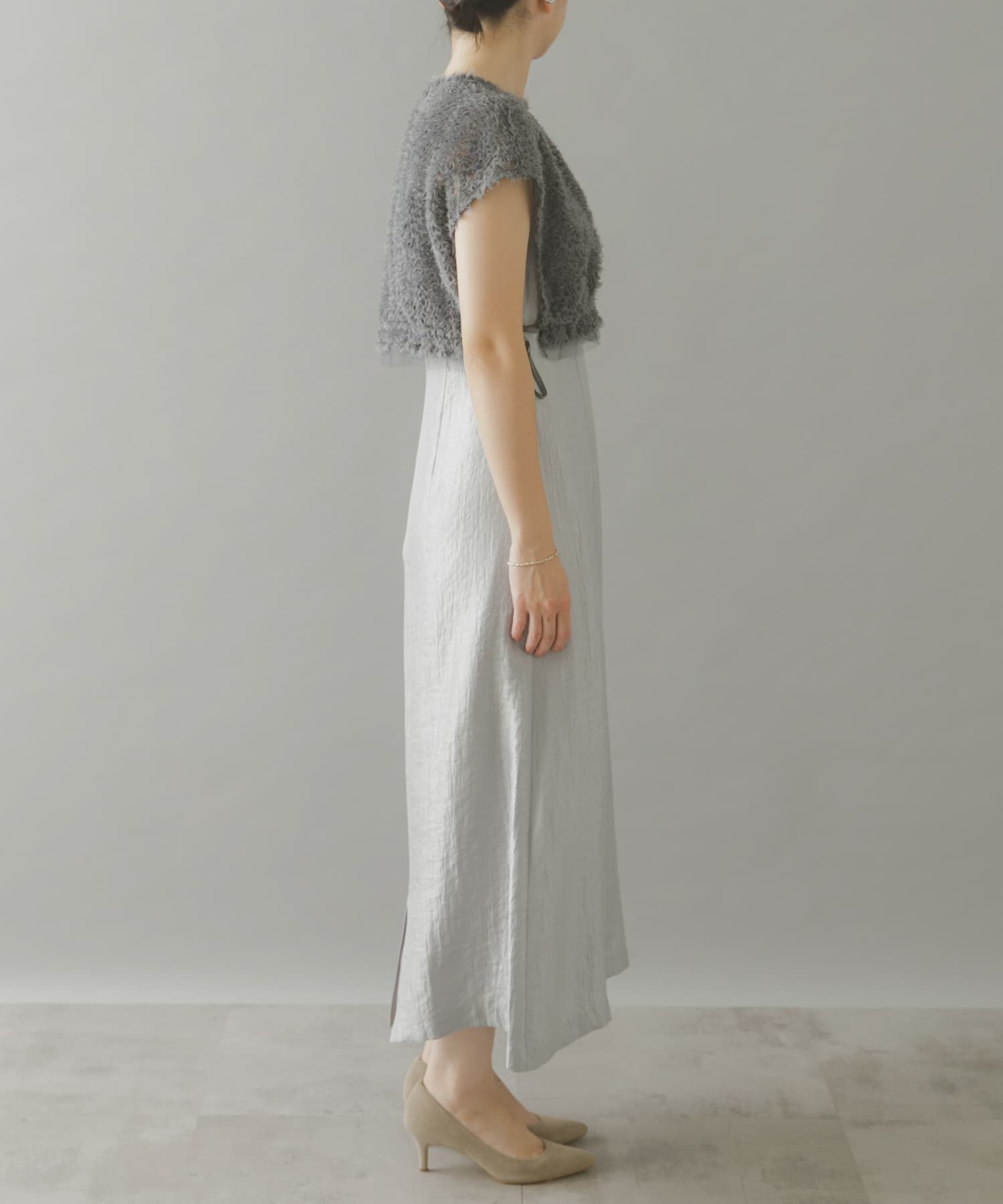 URBAN RESEARCH ROSSO「kaene　チュールボレロハイウエストドレス」|ワンピース|