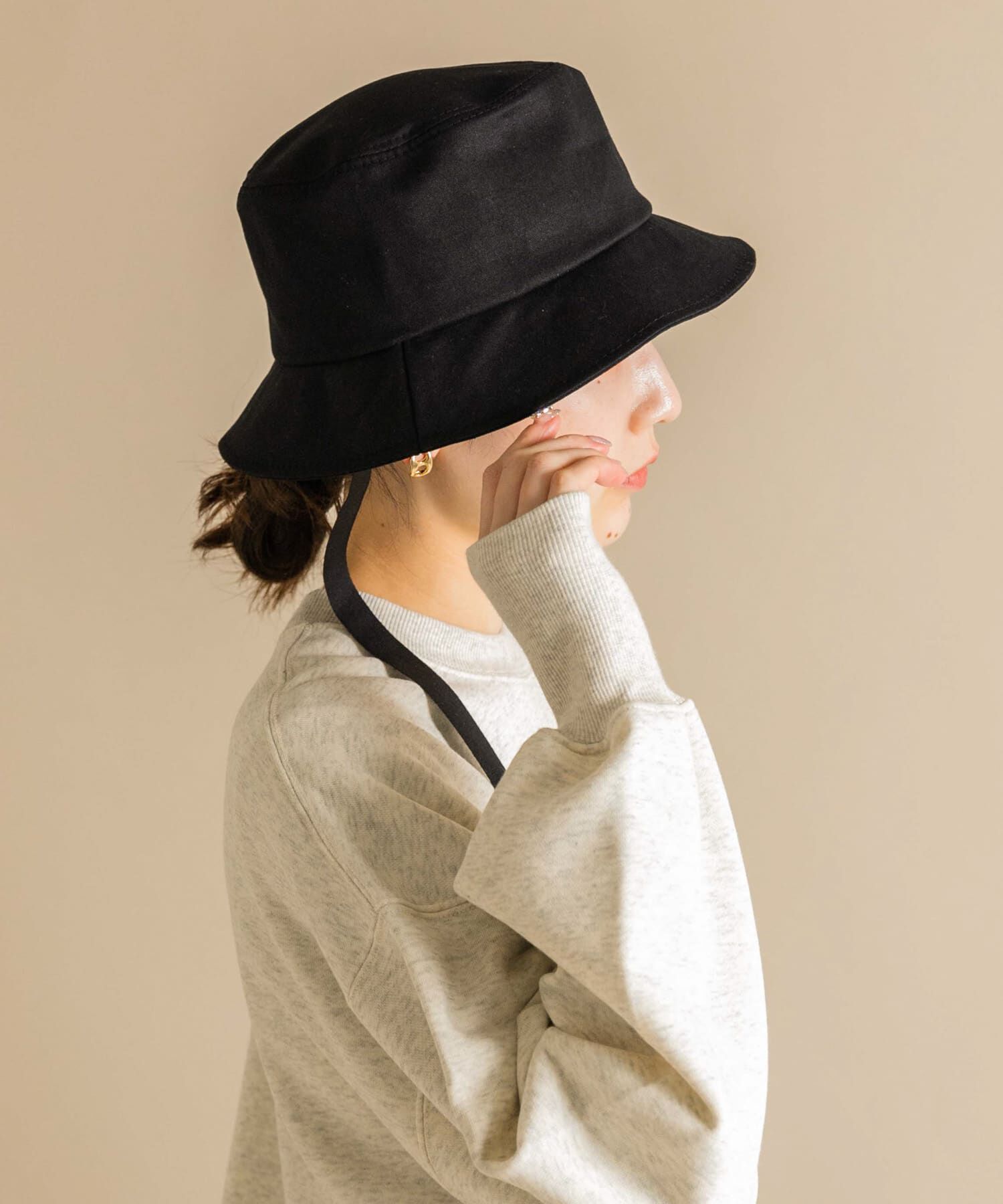 SMELLY「コットンリボンバケットハット」|ハット|