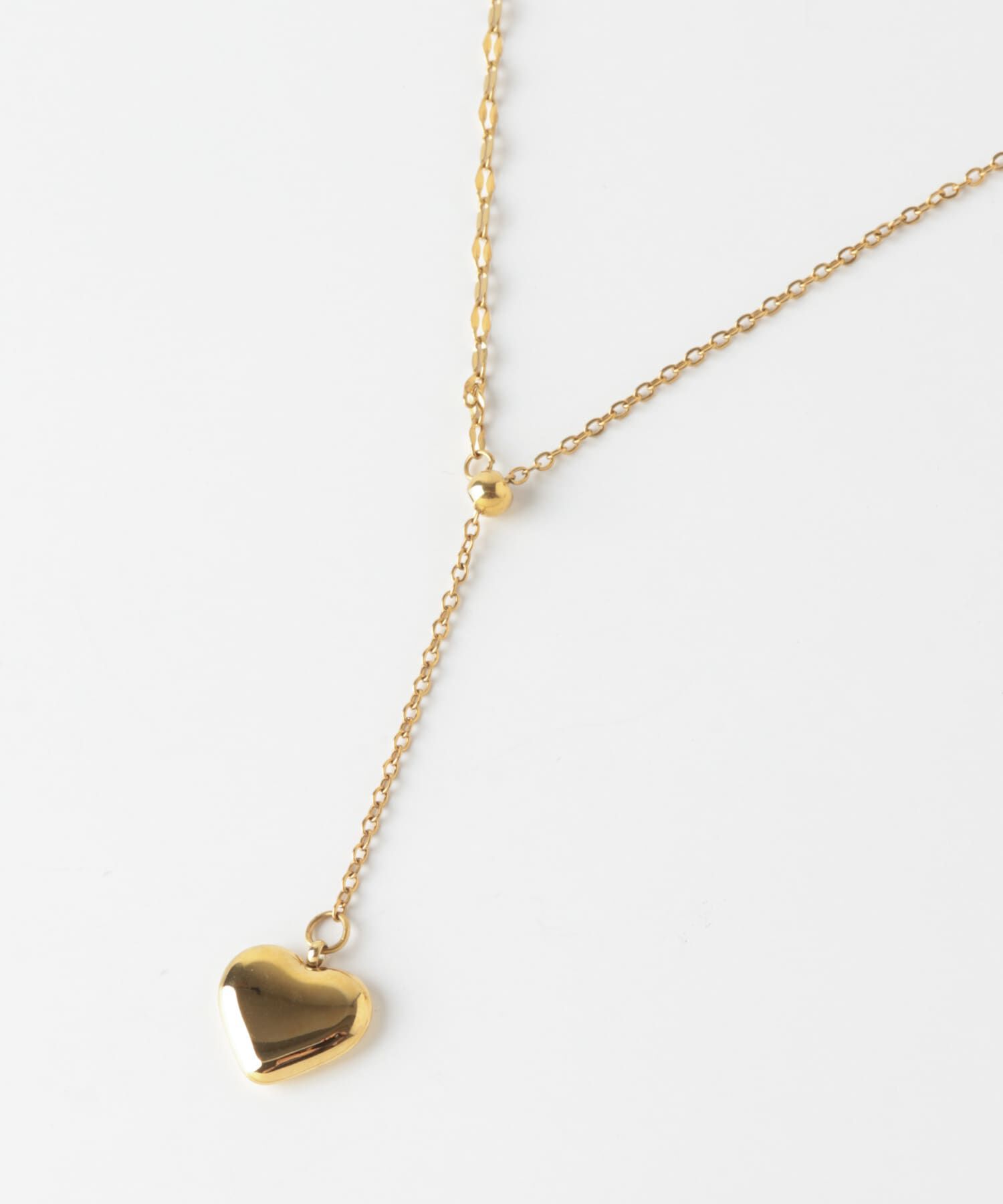 SMELLY「ステンレスハートチャームYネックレス」|ネックレス|