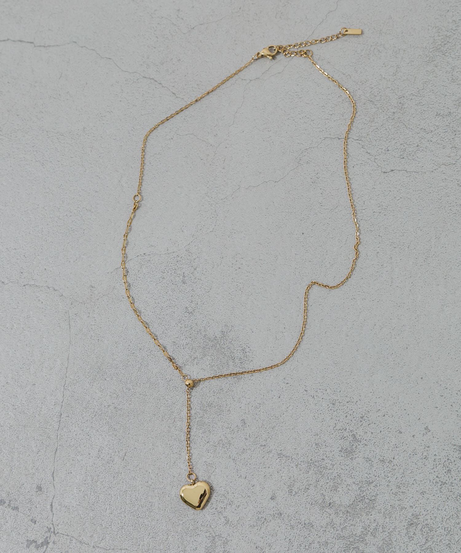 SMELLY「ステンレスハートチャームYネックレス」|ネックレス|