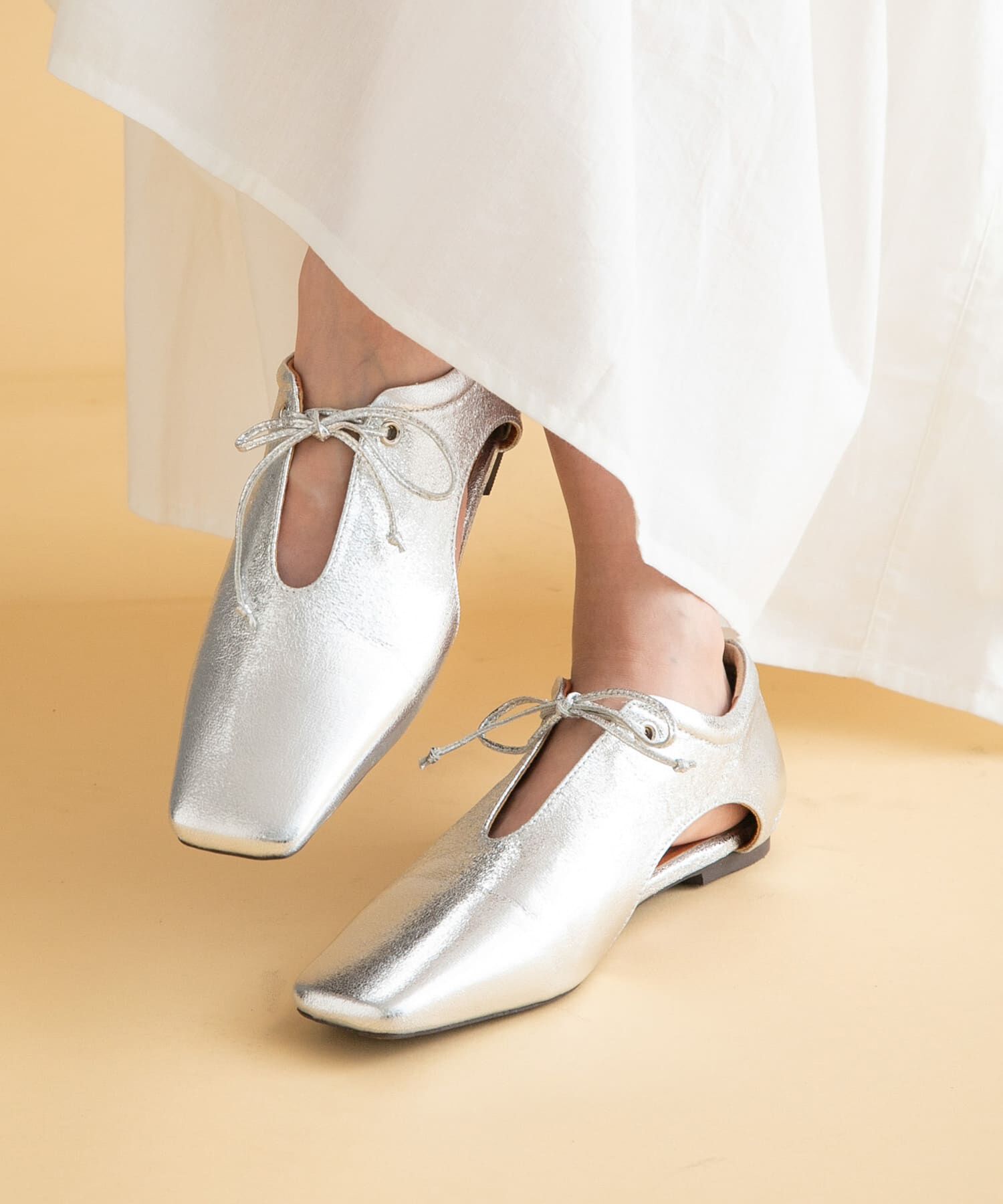 Sonny Label 「スクエアトゥスリットパンプス」|パンプス|