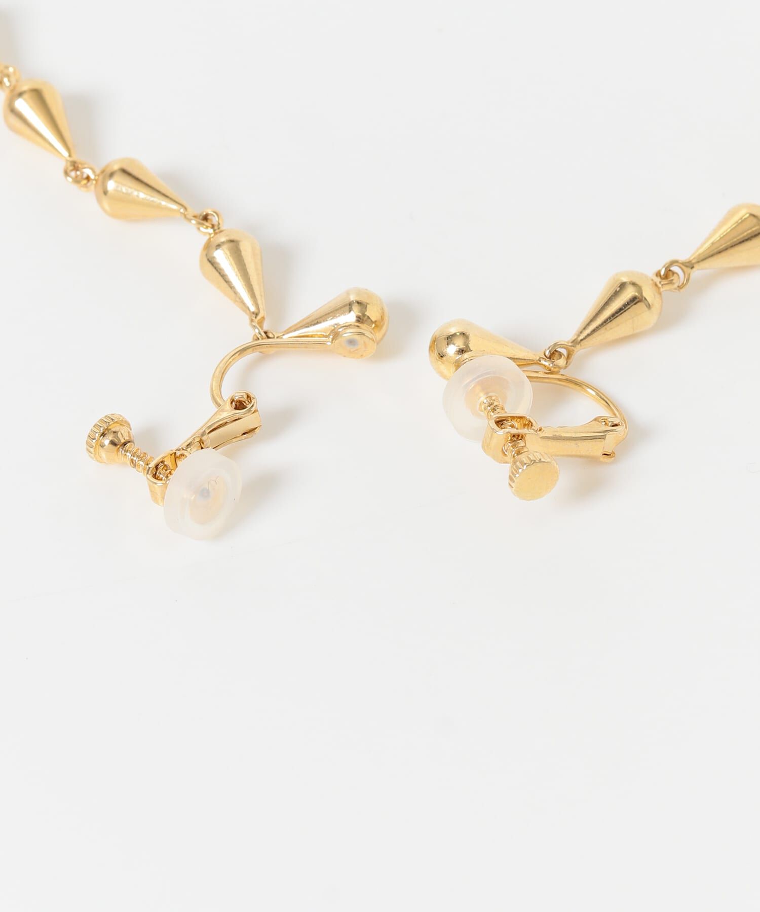 SMELLY「ティアドロップチェーンイヤリング」|イヤリング|