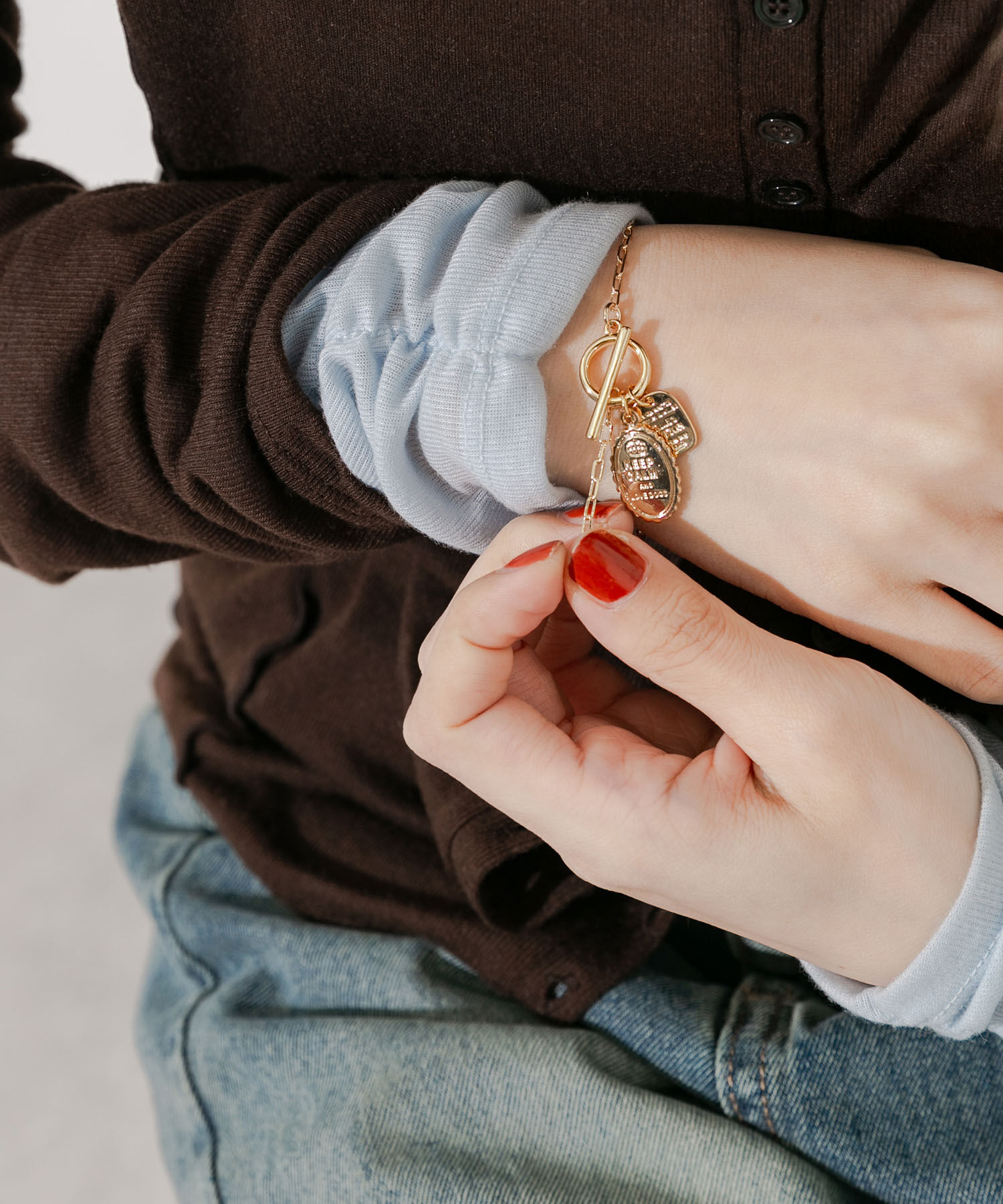 SMELLY「コインチャームマンテルブレスレット」|ブレスレット・バングル|