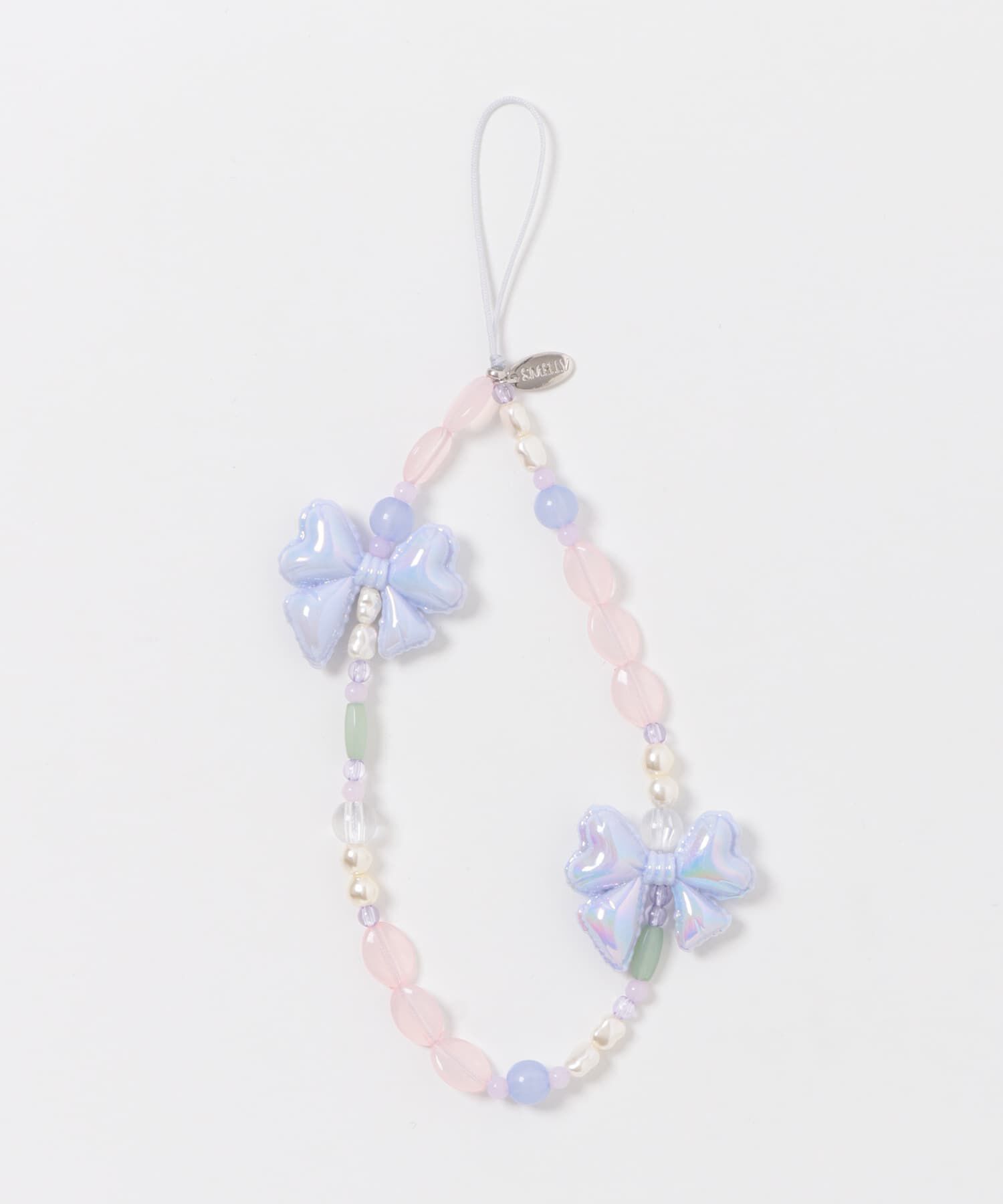 SMELLY「リボンモチーフビーズストラップ」|チャーム・キーホルダー|