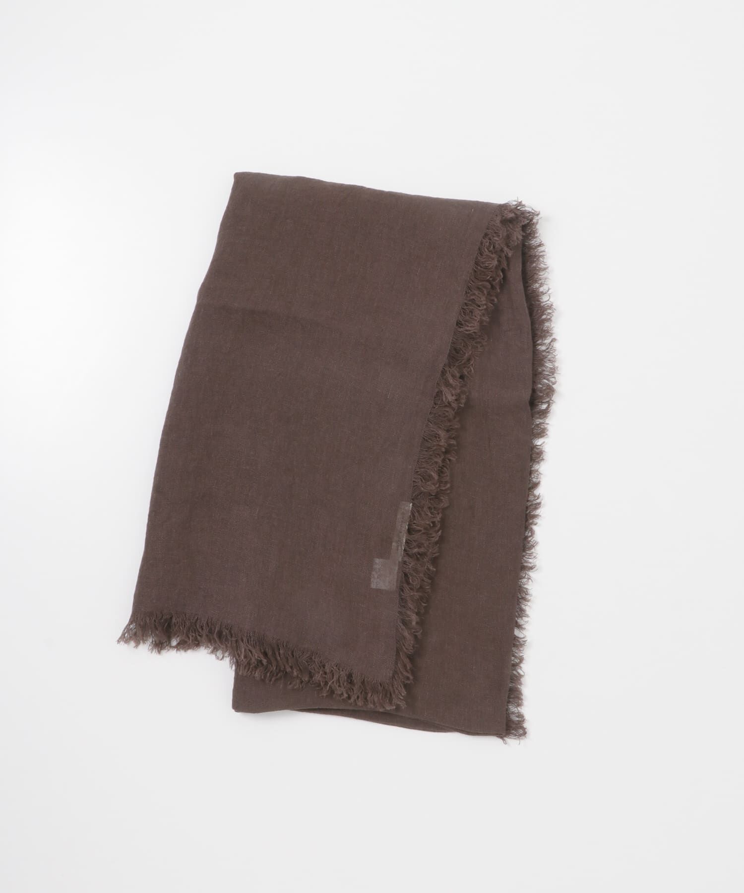 RODE SKO「ASAUCE MELER　フランダース産リネンガーゼストール」|ストール|ダークブラウン