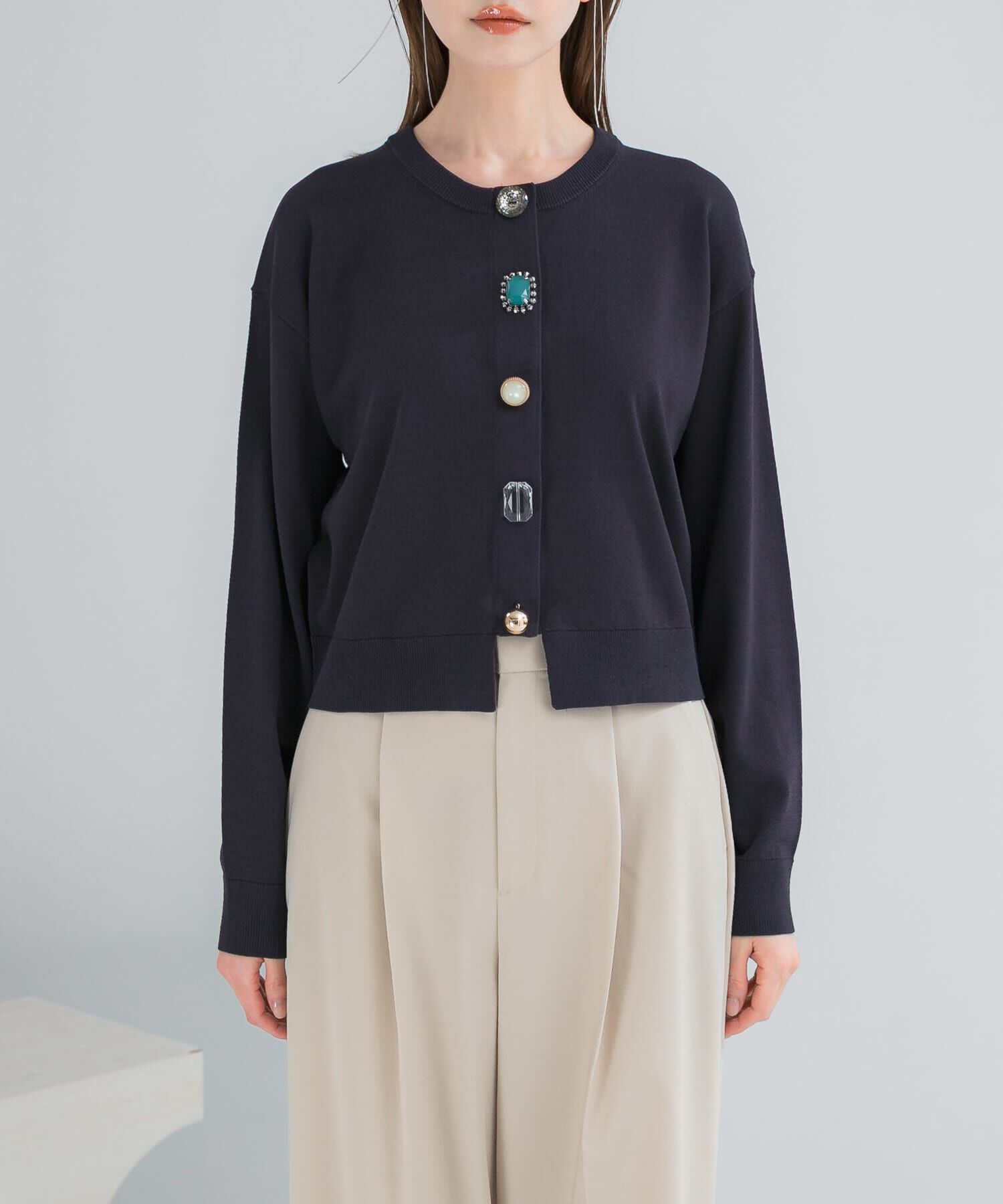 URBAN RESEARCH ROSSO「Torrazzo Donna　BIJOU CARDIGAN」|カーディガン|