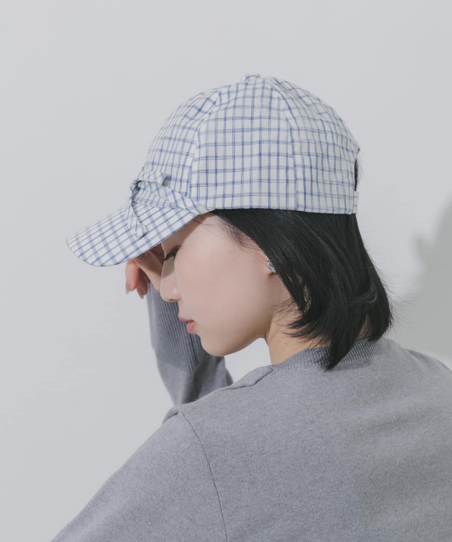 SMELLY「フロントリボンチェックキャップ」|キャップ・キャスケット|