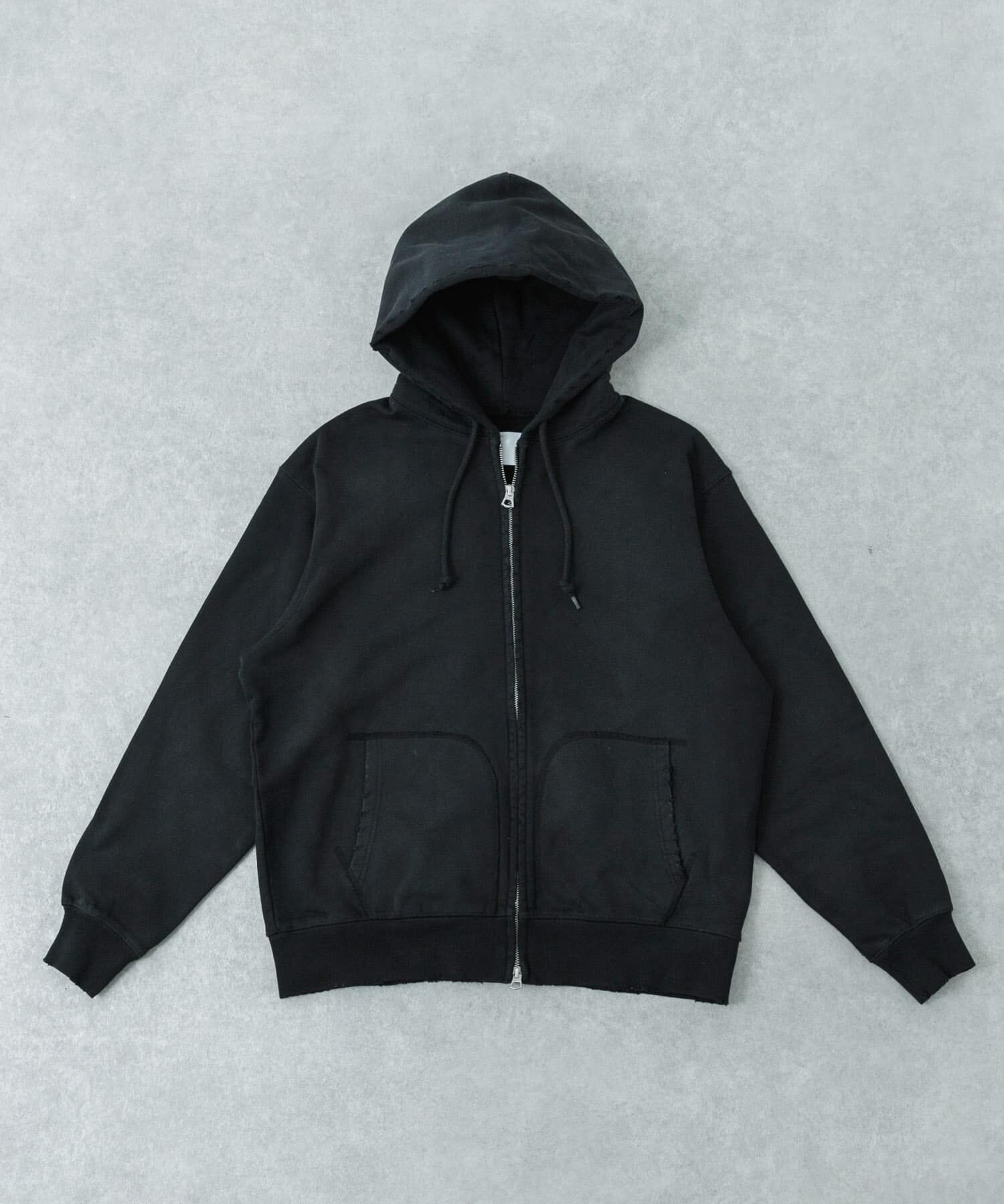 URBAN RESEARCH「URBAN RESEARCH iD　AGING ZIP PARKA」|パーカー|ブラック