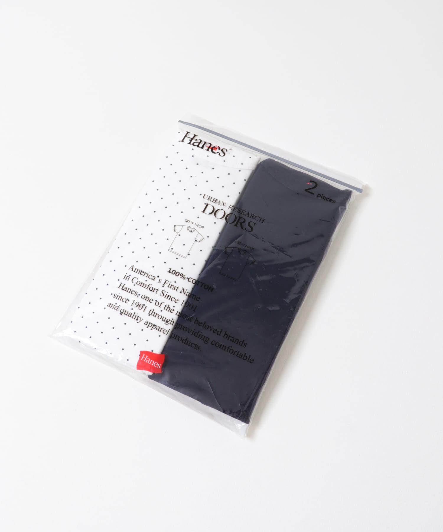 URBAN RESEARCH DOORS「『別注』HANES&times;DOORS　DOT 2P SHORT-SLEEVET-SHIRTS」|Tシャツ・カットソー|