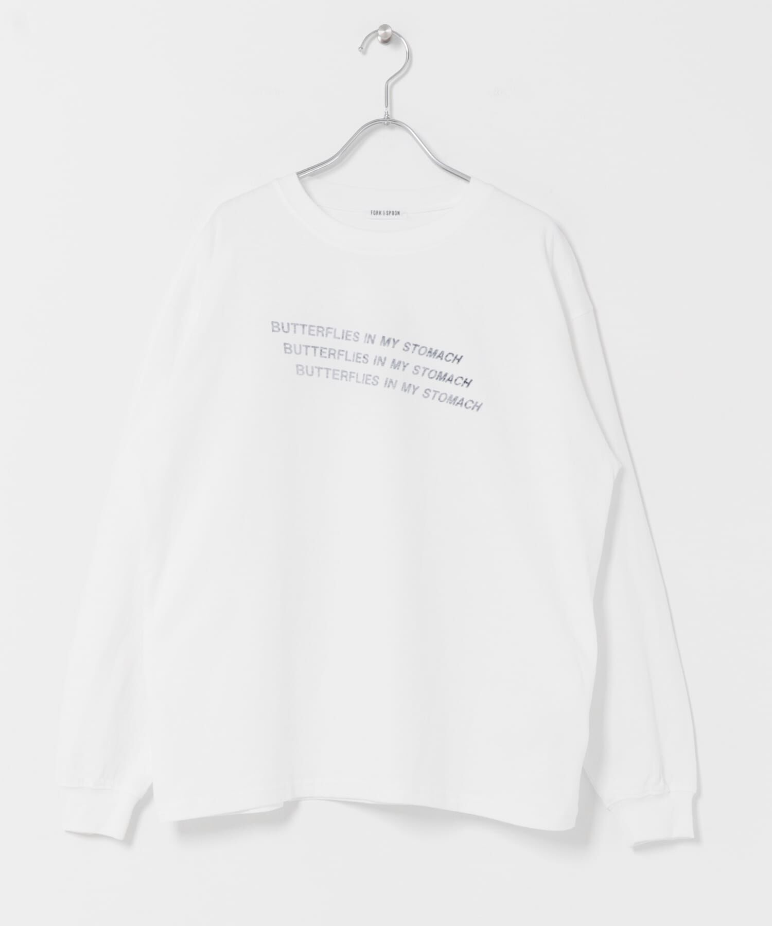 URBAN RESEARCH DOORS「FORK&SPOON　ピグメントプリントロングスリーブTシャツ」|Tシャツ・カットソー|