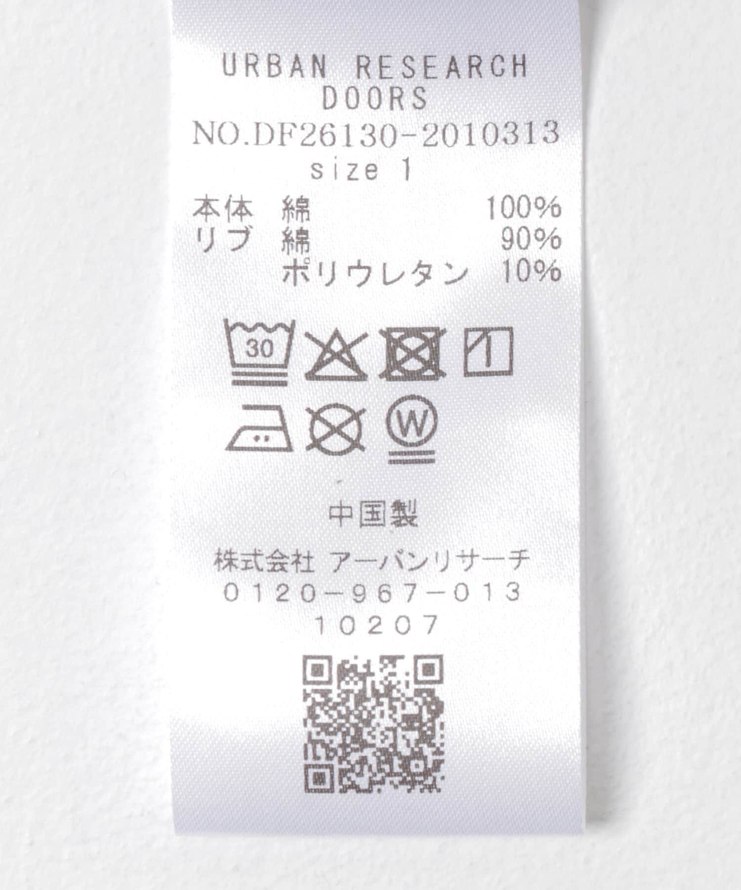 URBAN RESEARCH DOORS「FORK&SPOON　ピグメントプリントロングスリーブTシャツ」|Tシャツ・カットソー|