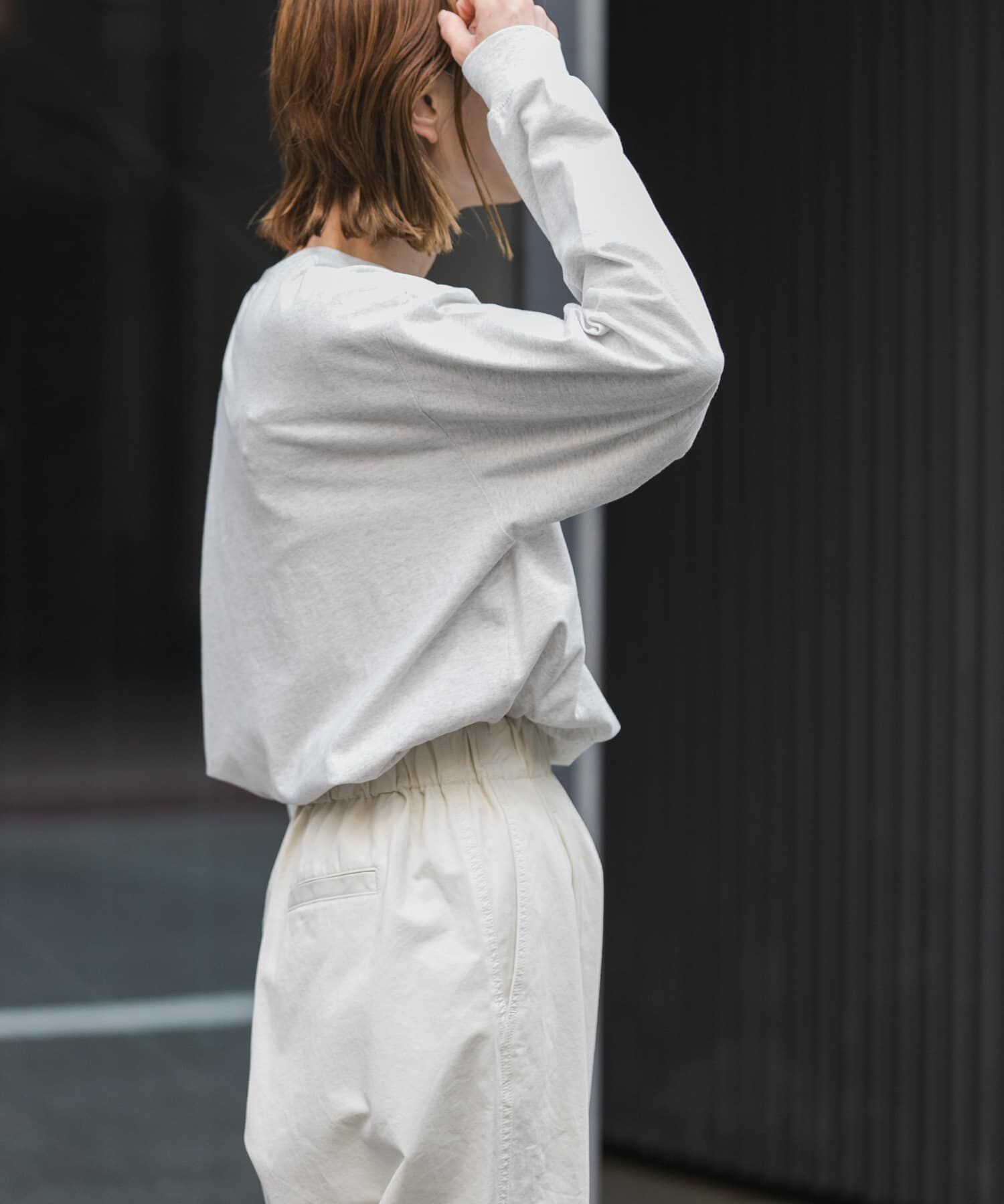 URBAN RESEARCH DOORS「FORK&SPOON　ピグメントプリントロングスリーブTシャツ」|Tシャツ・カットソー|