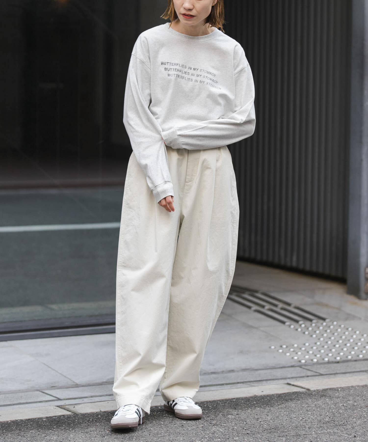 URBAN RESEARCH DOORS「FORK&SPOON　ピグメントプリントロングスリーブTシャツ」|Tシャツ・カットソー|