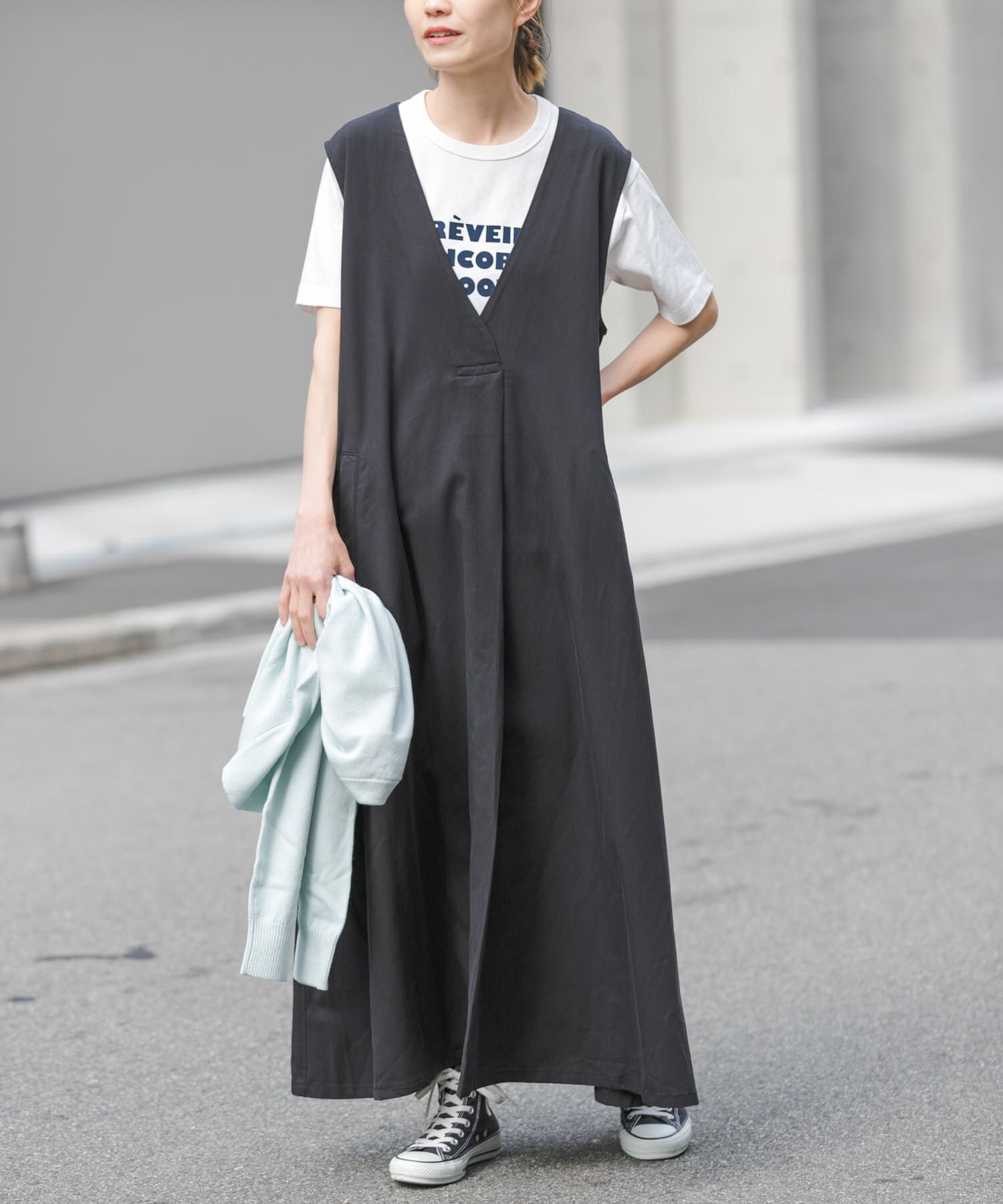 URBAN RESEARCH DOORS「FORK&SPOON　フロントタックフレアワンピース」|ワンピース|