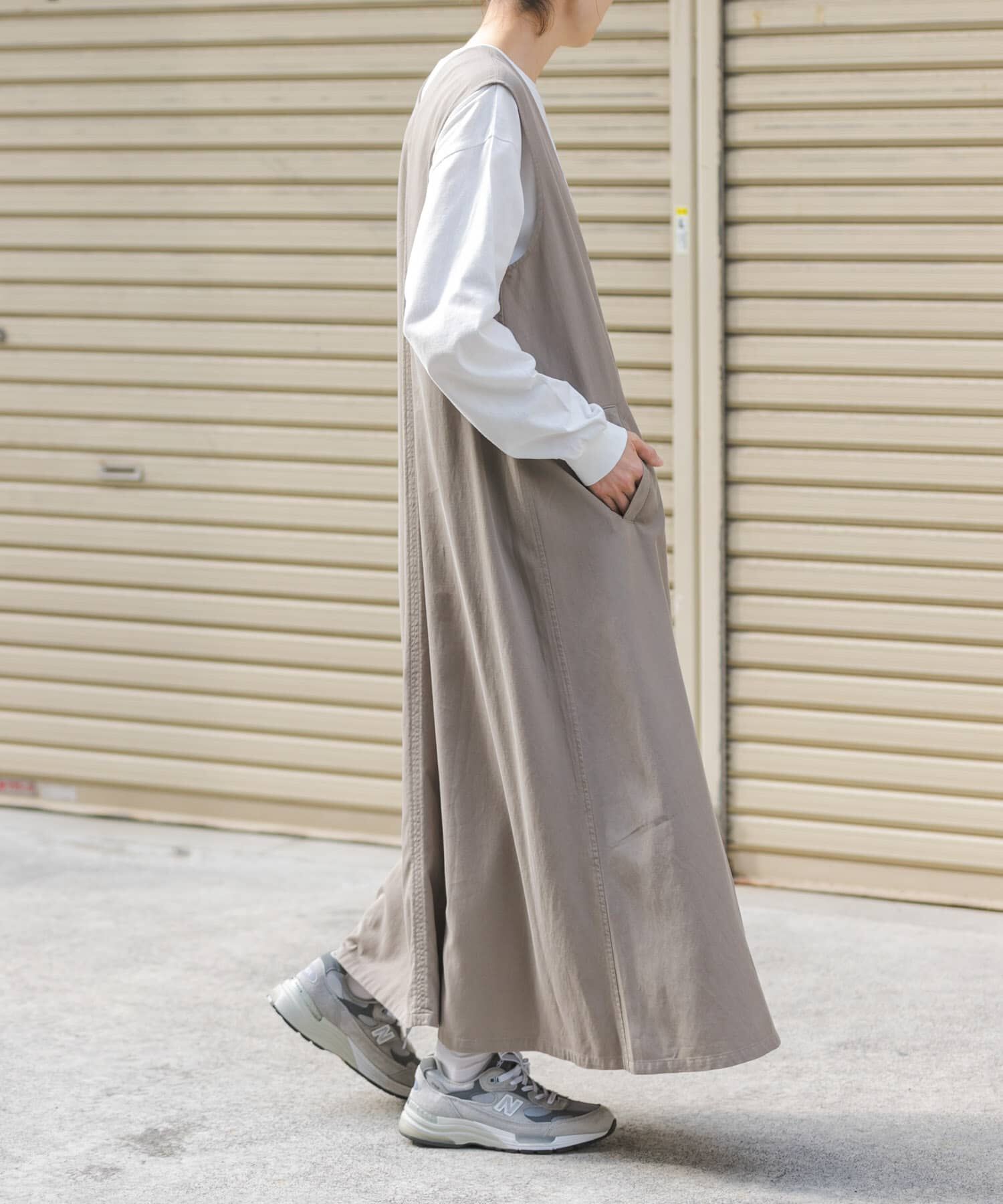 URBAN RESEARCH DOORS「FORK&SPOON　フロントタックフレアワンピース」|ワンピース|