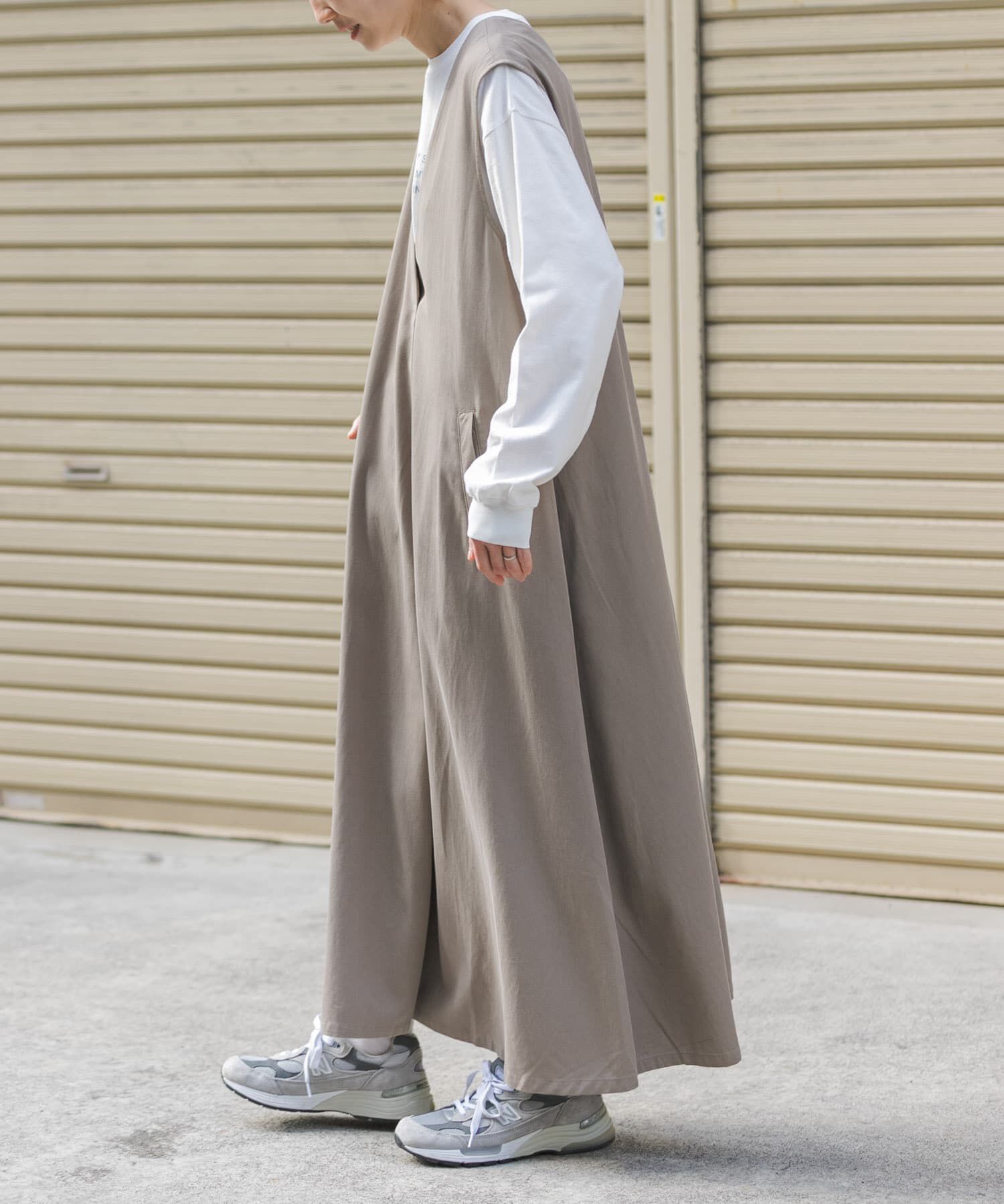 URBAN RESEARCH DOORS「FORK&SPOON　フロントタックフレアワンピース」|ワンピース|