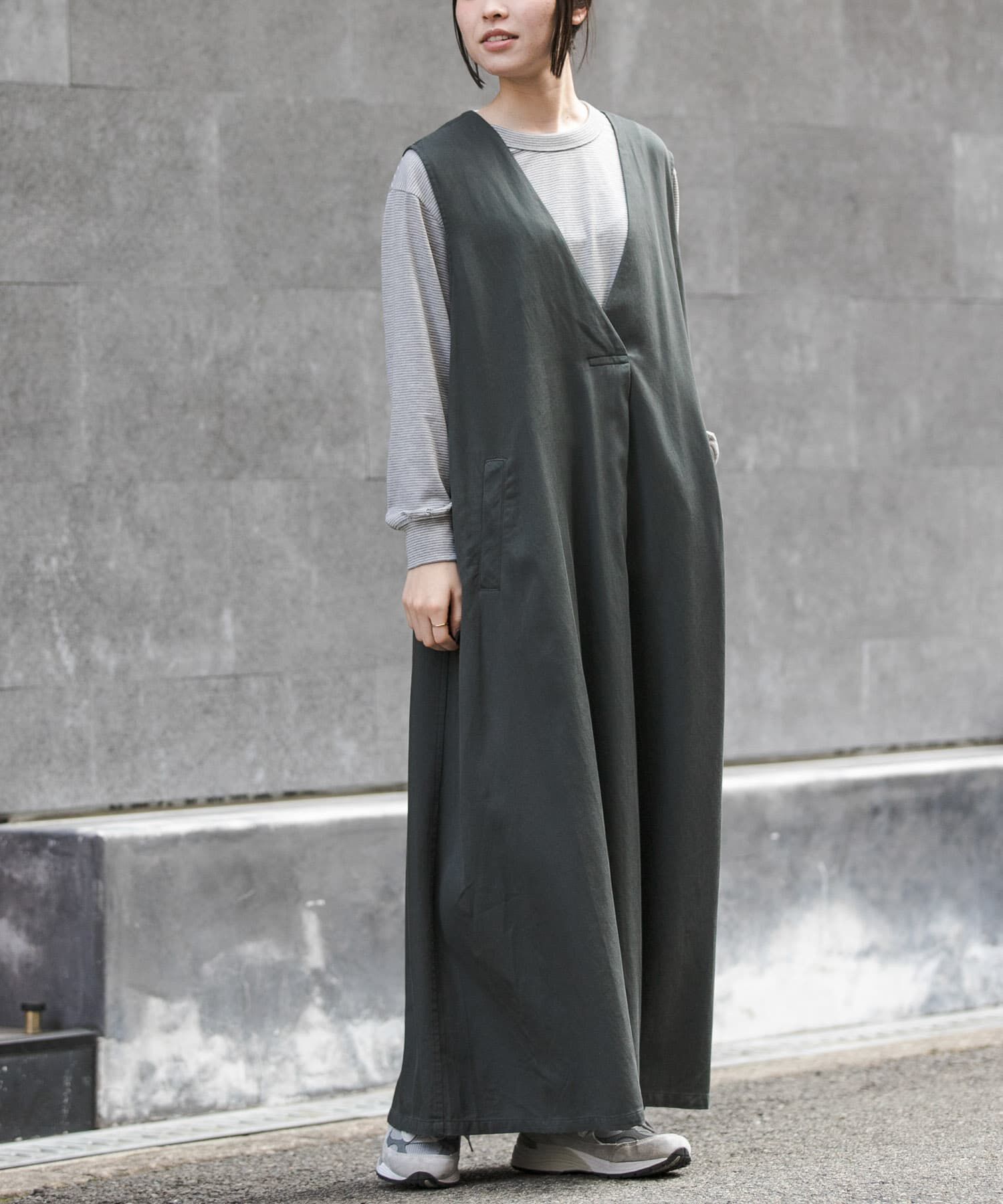 URBAN RESEARCH DOORS「FORK&SPOON　フロントタックフレアワンピース」|ワンピース|