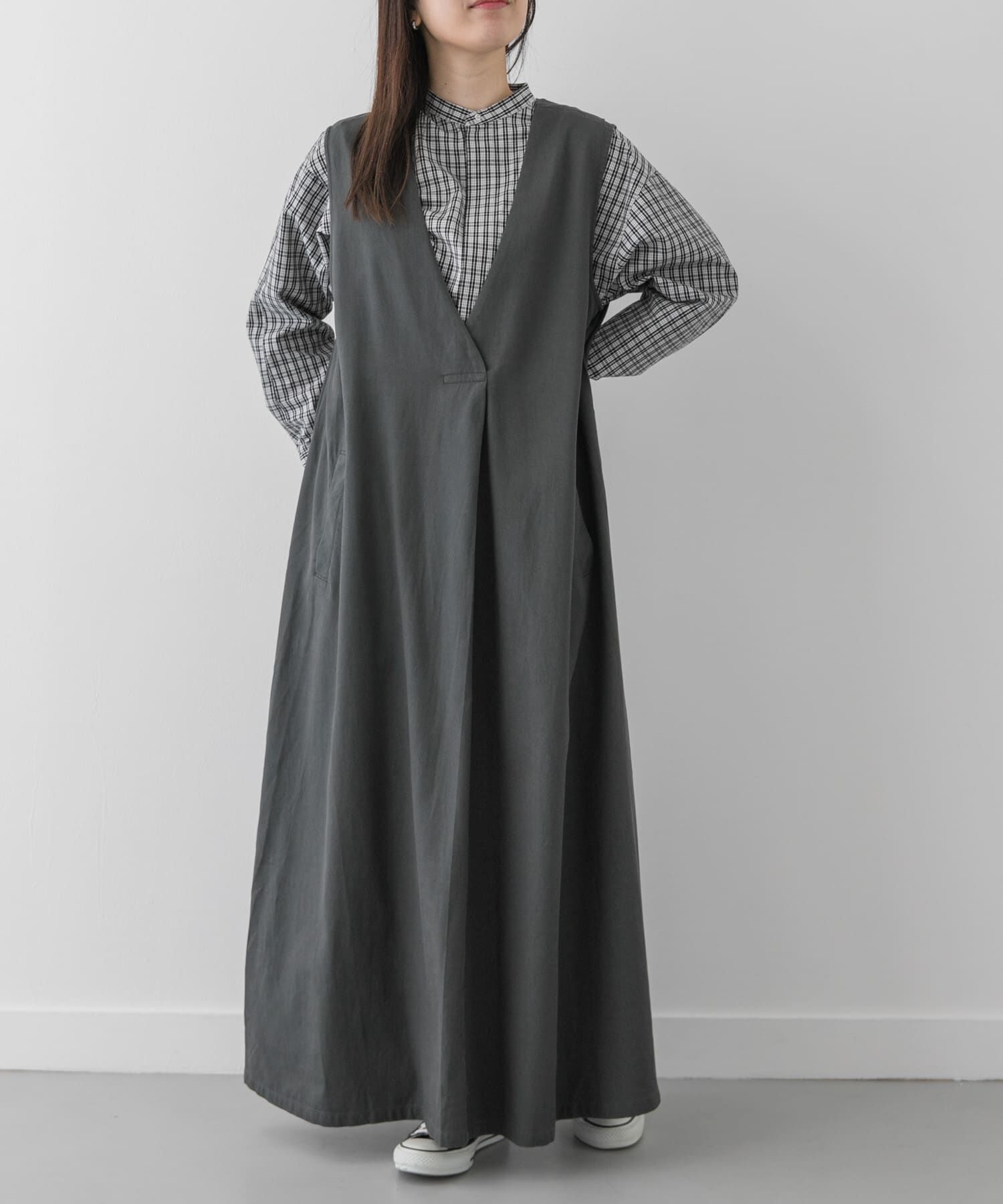 URBAN RESEARCH DOORS「FORK&SPOON　フロントタックフレアワンピース」|ワンピース|