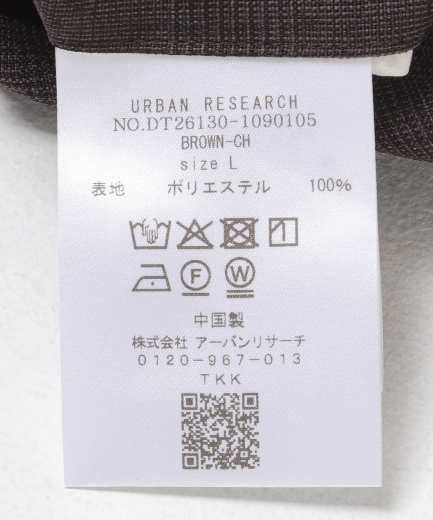 URBAN RESEARCH DOORS「LIFE STYLE TAILOR　ウーリーノグレンチェック2タックパンツ」|スラックス|