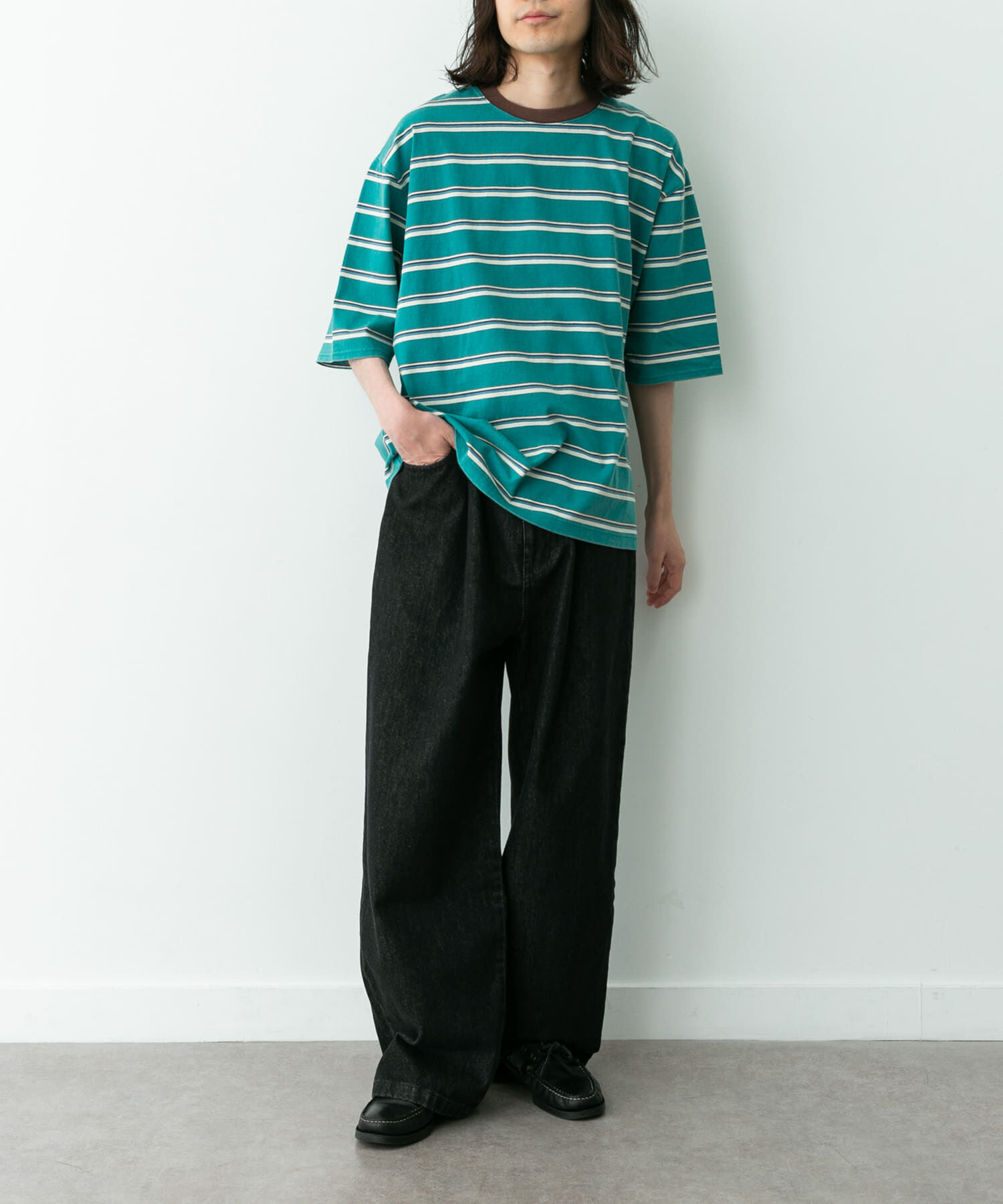 Sonny Label 「マルチボーダーショートスリーブTシャツ」|Tシャツ・カットソー|