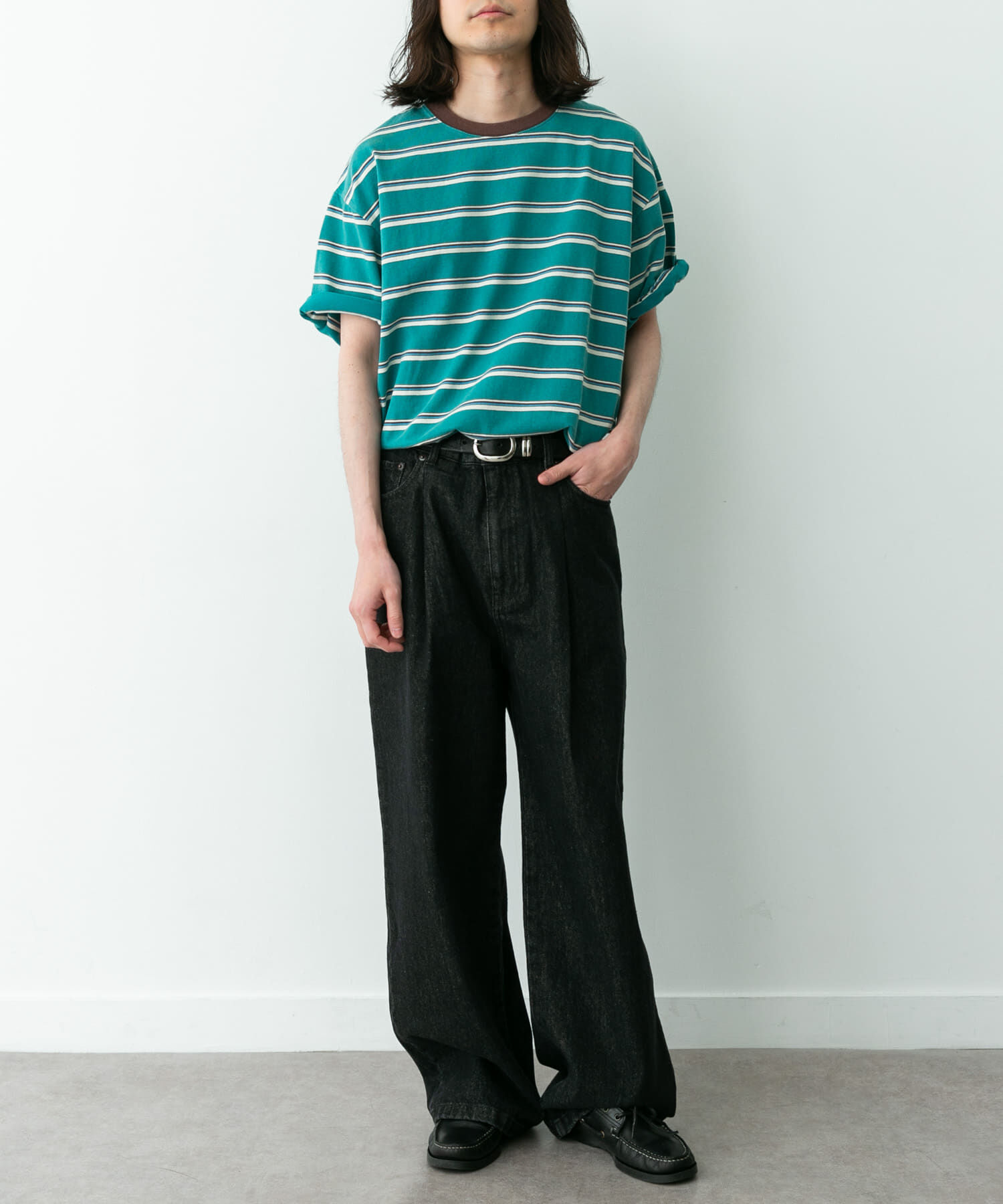 Sonny Label 「マルチボーダーショートスリーブTシャツ」|Tシャツ・カットソー|