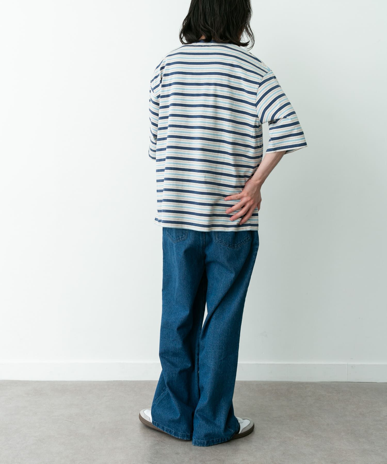 Sonny Label 「マルチボーダーショートスリーブTシャツ」|Tシャツ・カットソー|