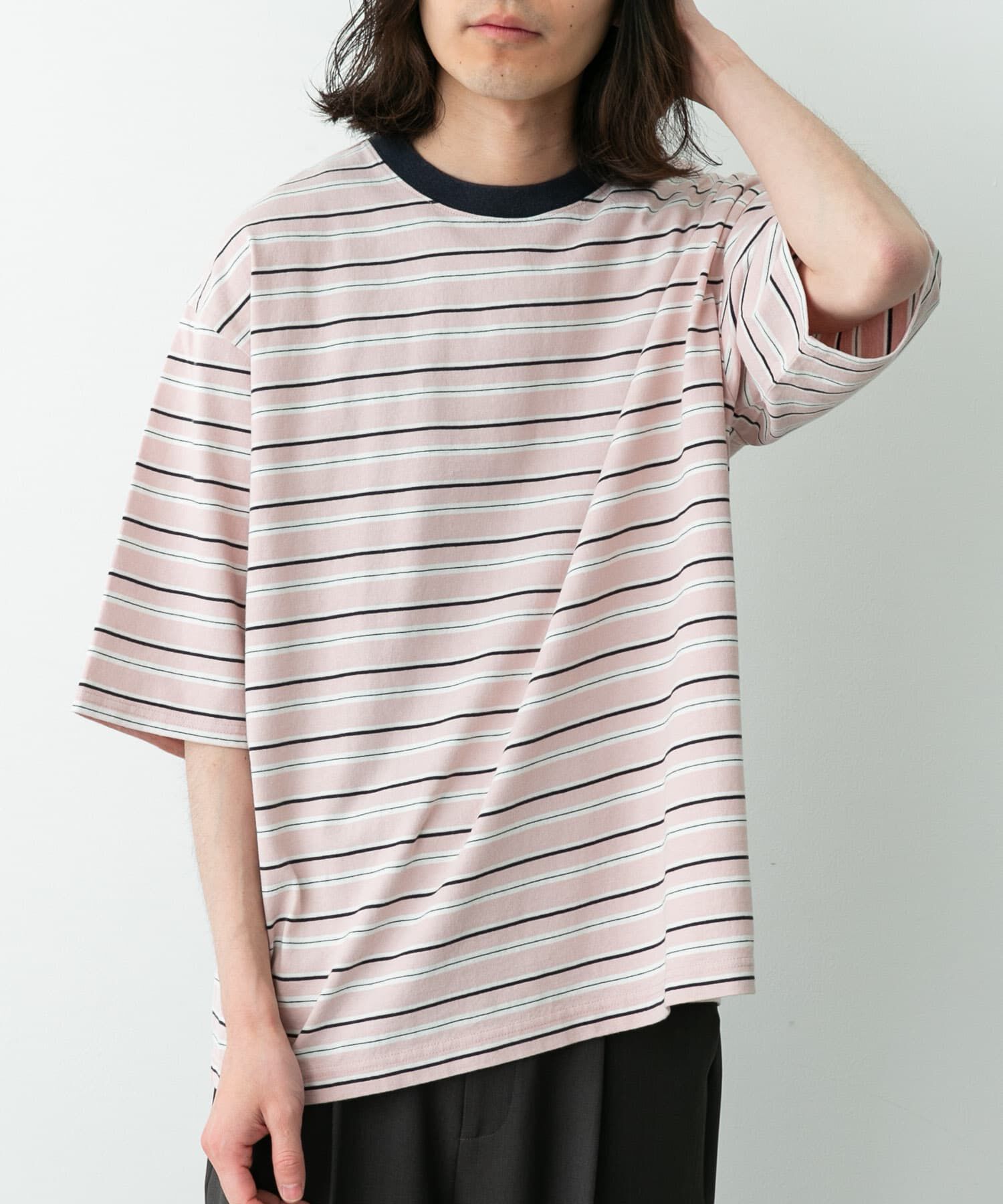 Sonny Label 「マルチボーダーショートスリーブTシャツ」|Tシャツ・カットソー|