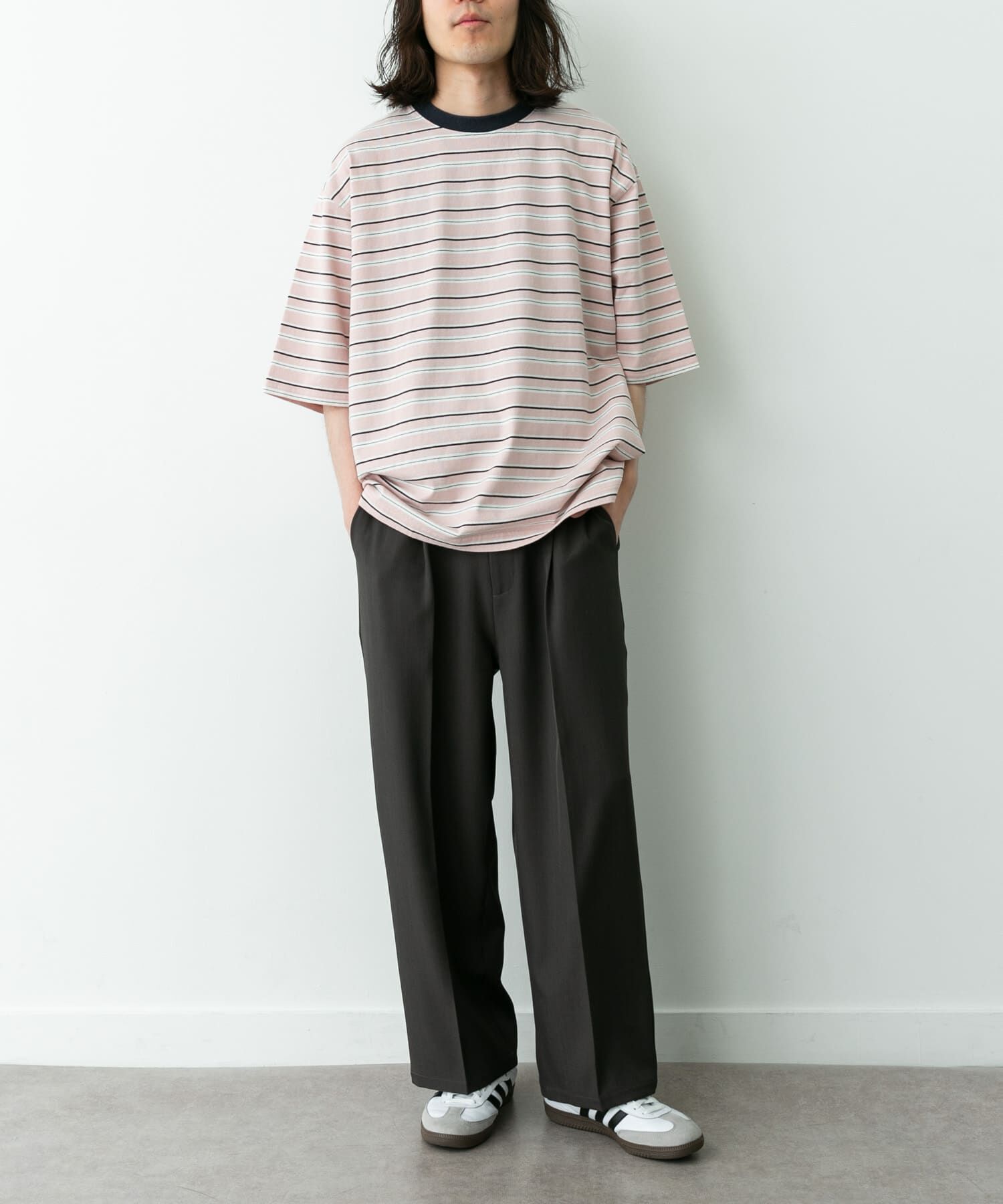 Sonny Label 「マルチボーダーショートスリーブTシャツ」|Tシャツ・カットソー|