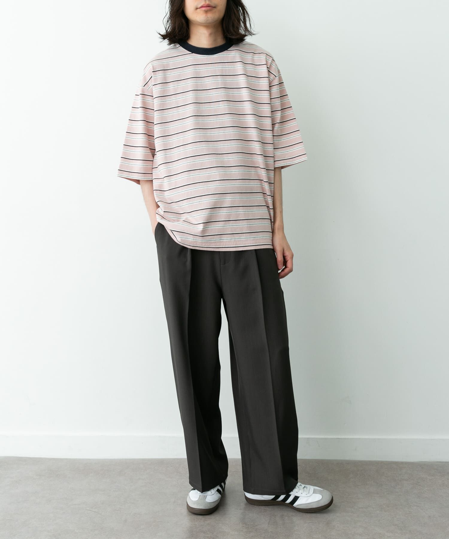 Sonny Label 「マルチボーダーショートスリーブTシャツ」|Tシャツ・カットソー|