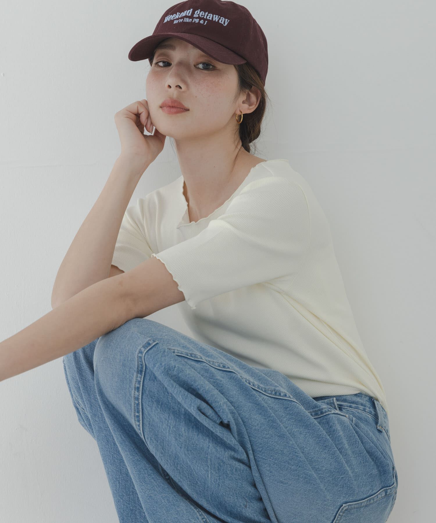 Sonny Label 「汗ジミ防止メロウクルーネックアソートプルオーバー」|Tシャツ・カットソー|オフホワイト