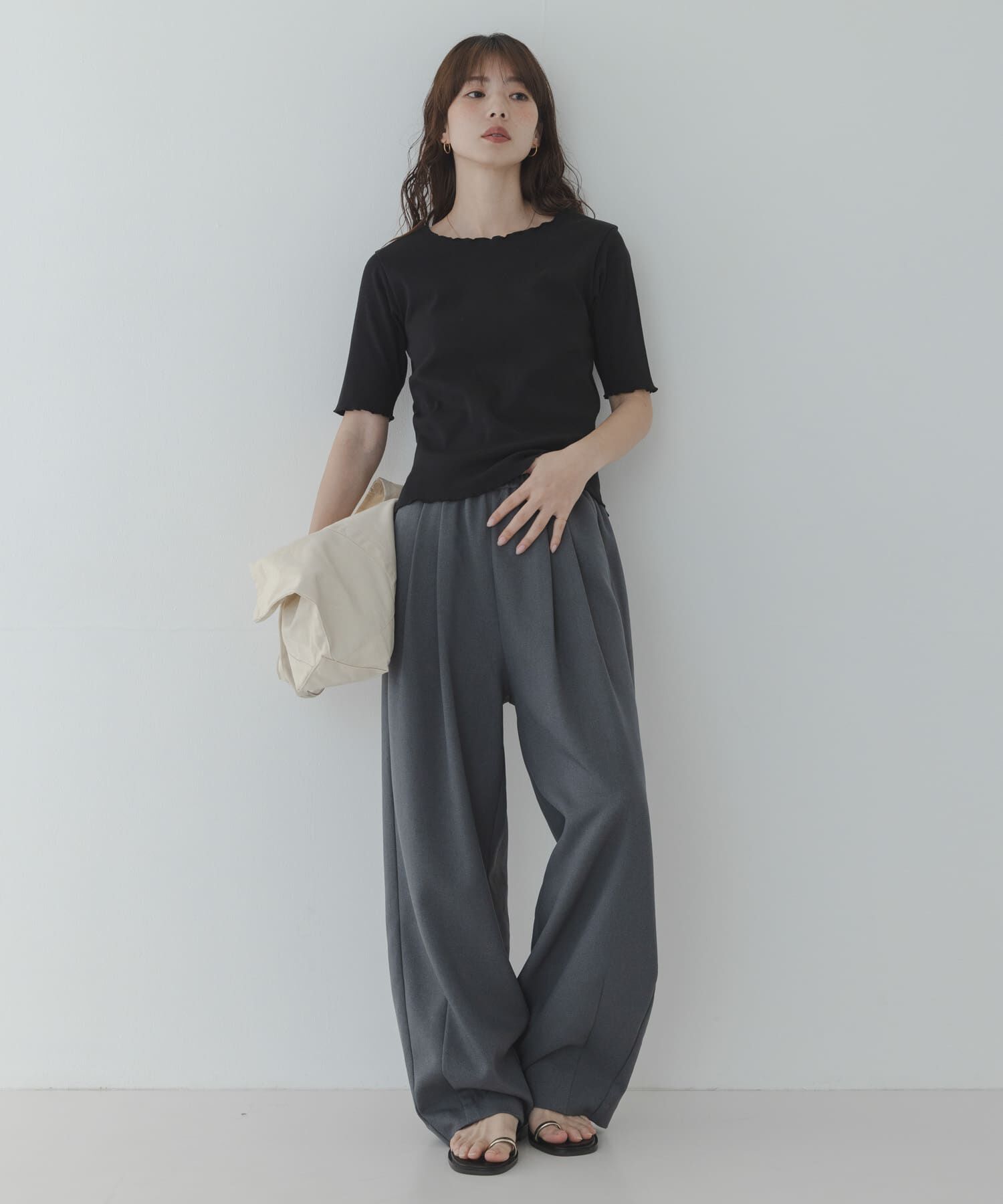 Sonny Label 「汗ジミ防止メロウクルーネックアソートプルオーバー」|Tシャツ・カットソー|