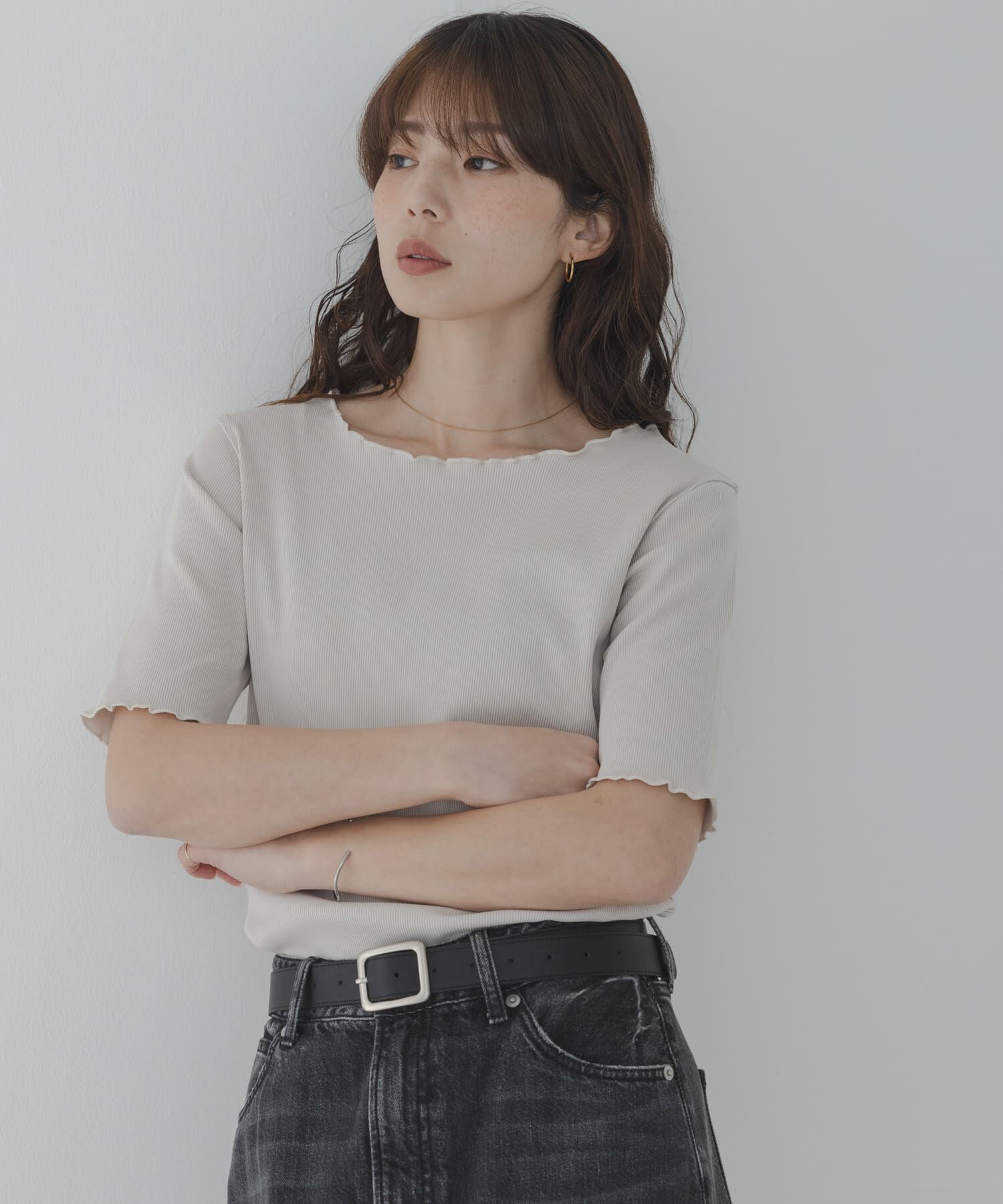 Sonny Label 「汗ジミ防止メロウクルーネックアソートプルオーバー」|Tシャツ・カットソー|