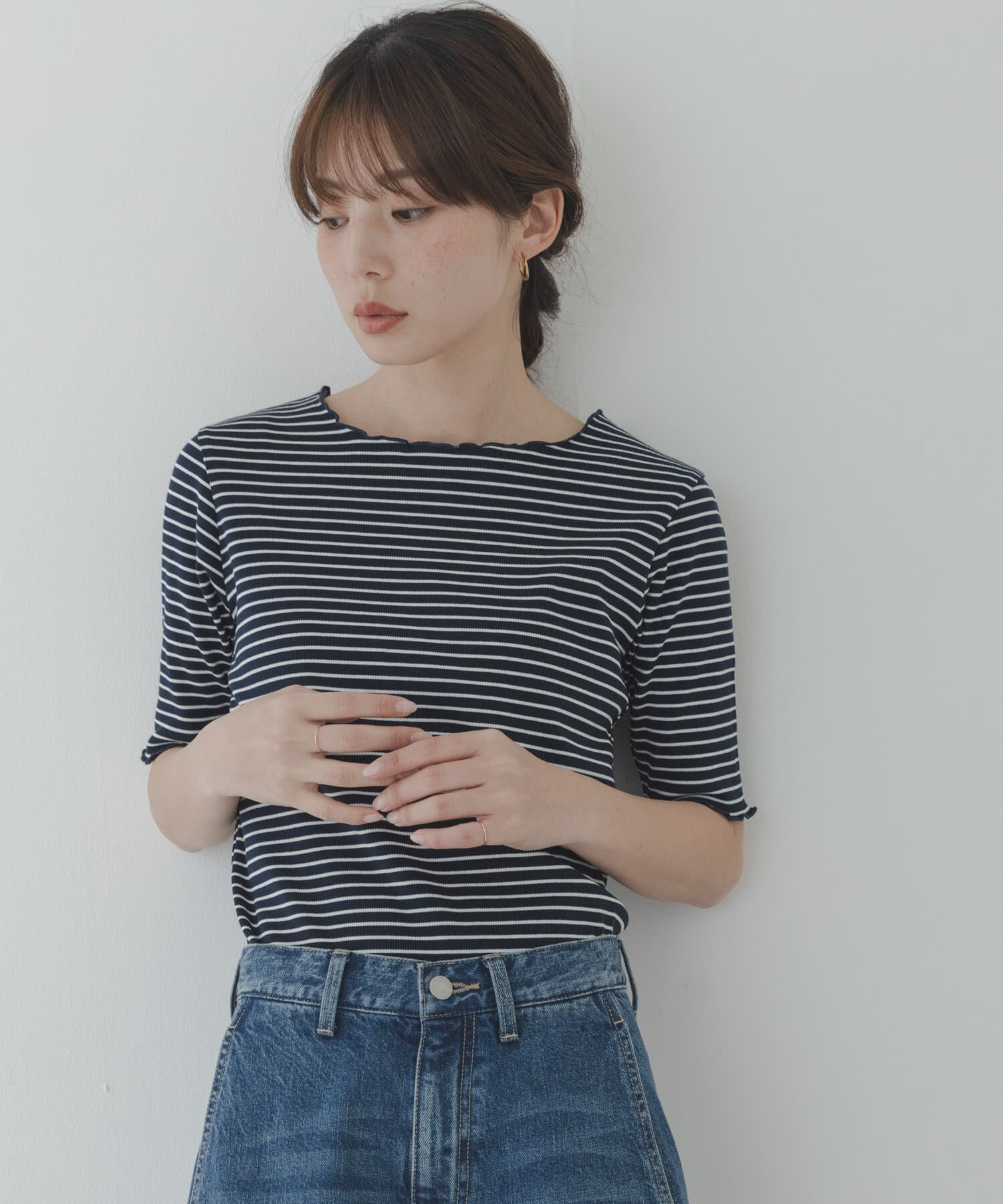 Sonny Label 「汗ジミ防止メロウクルーネックアソートプルオーバー」|Tシャツ・カットソー|