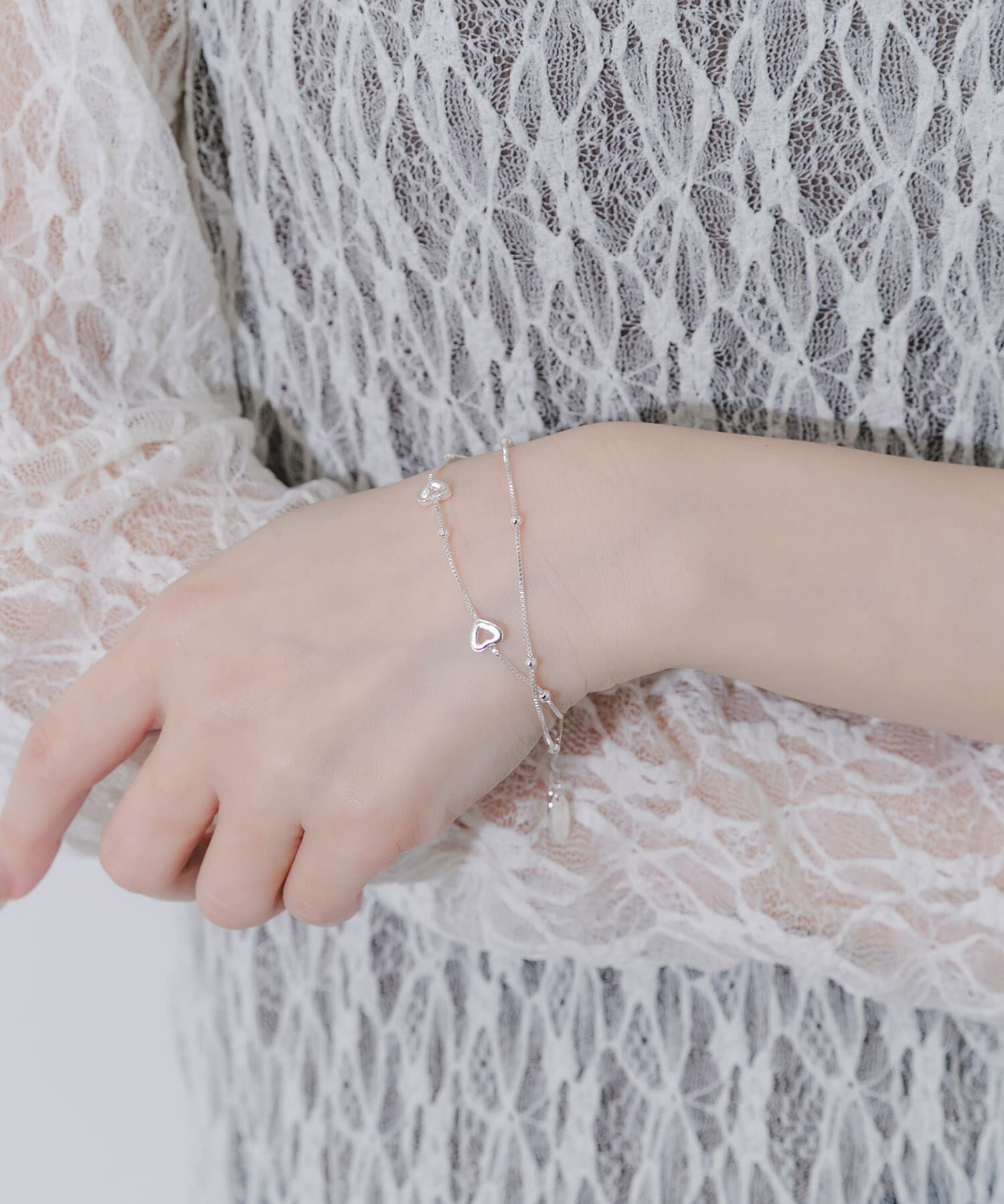 SMELLY「ハートモチーフレイヤードブレスレット」|ブレスレット・バングル|