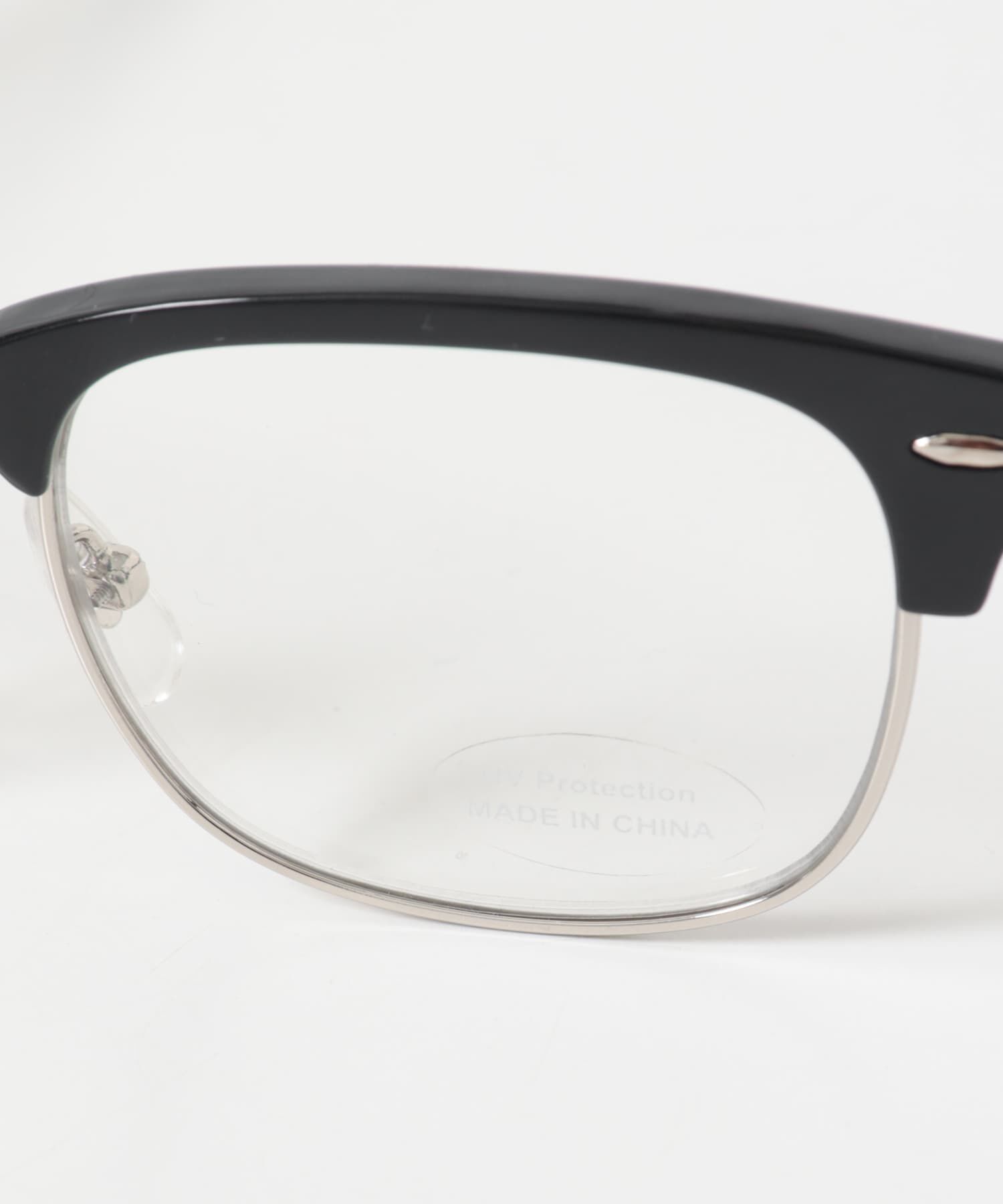 SMELLY「ハーフリムスクエアダテメガネ」|メガネ|