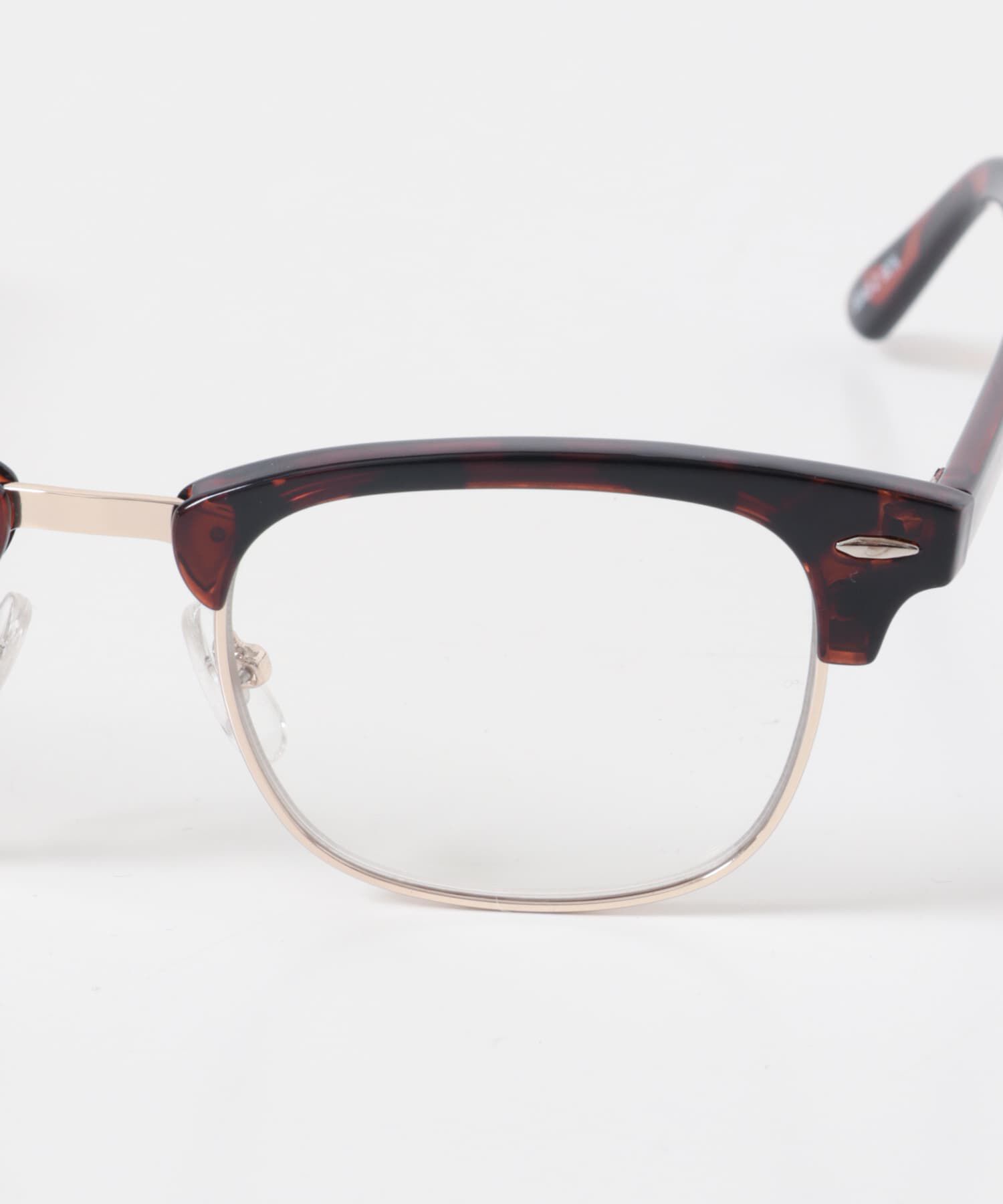 SMELLY「ハーフリムスクエアダテメガネ」|メガネ|