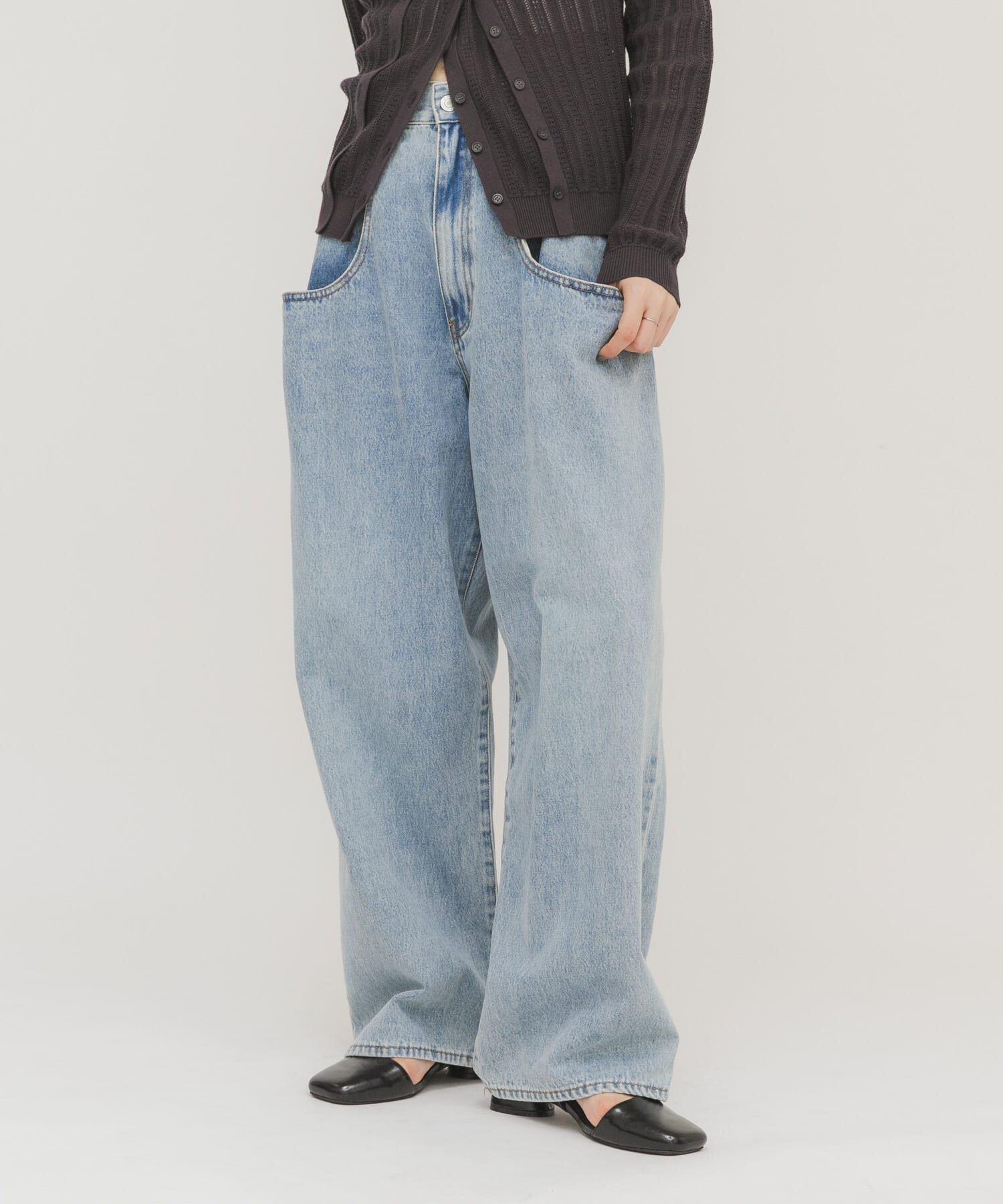  「『3サイズ展開』BIGポケットデザインデニム」|デニム|