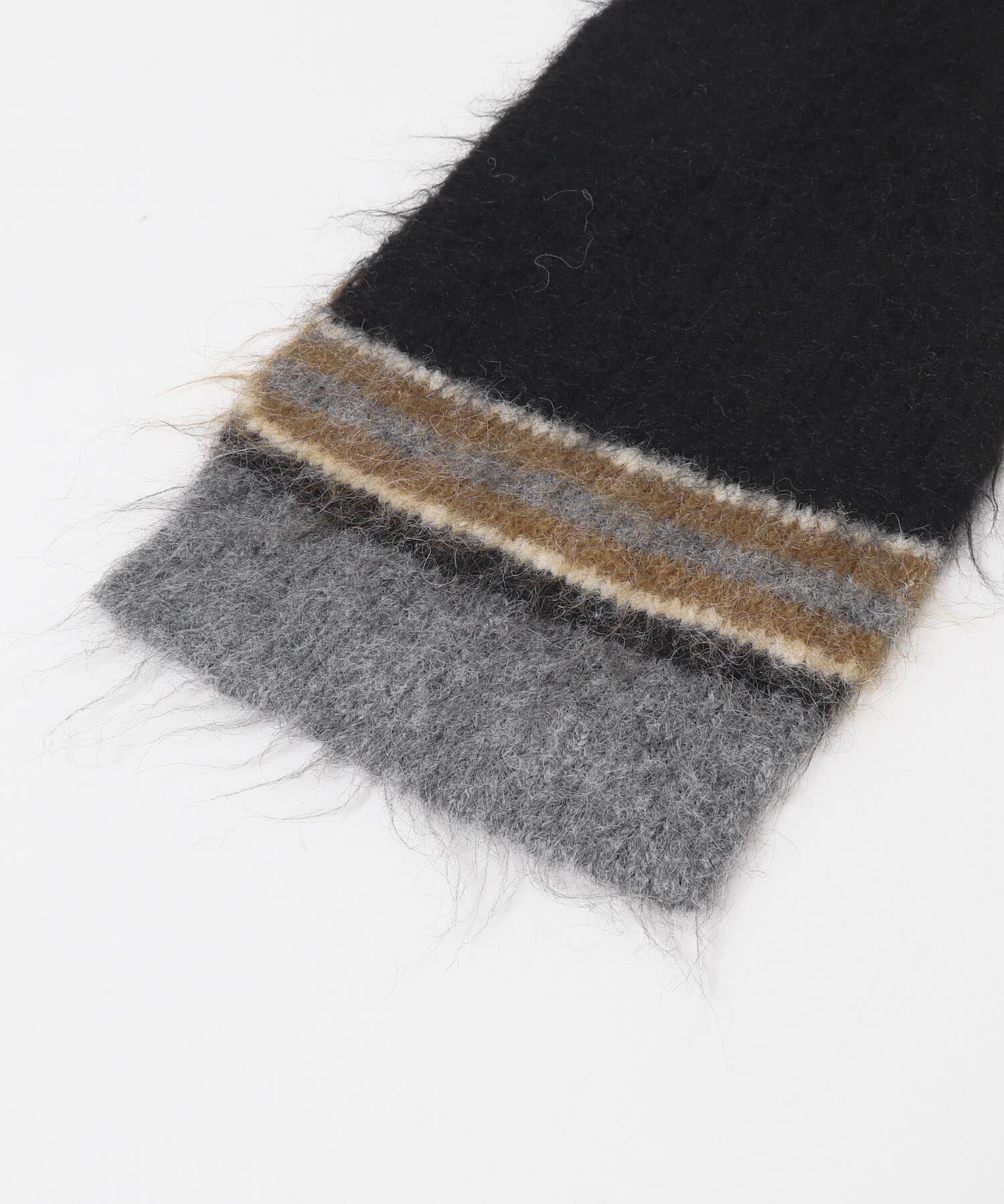  「エンドボーダーデザインマフラー」|マフラー|