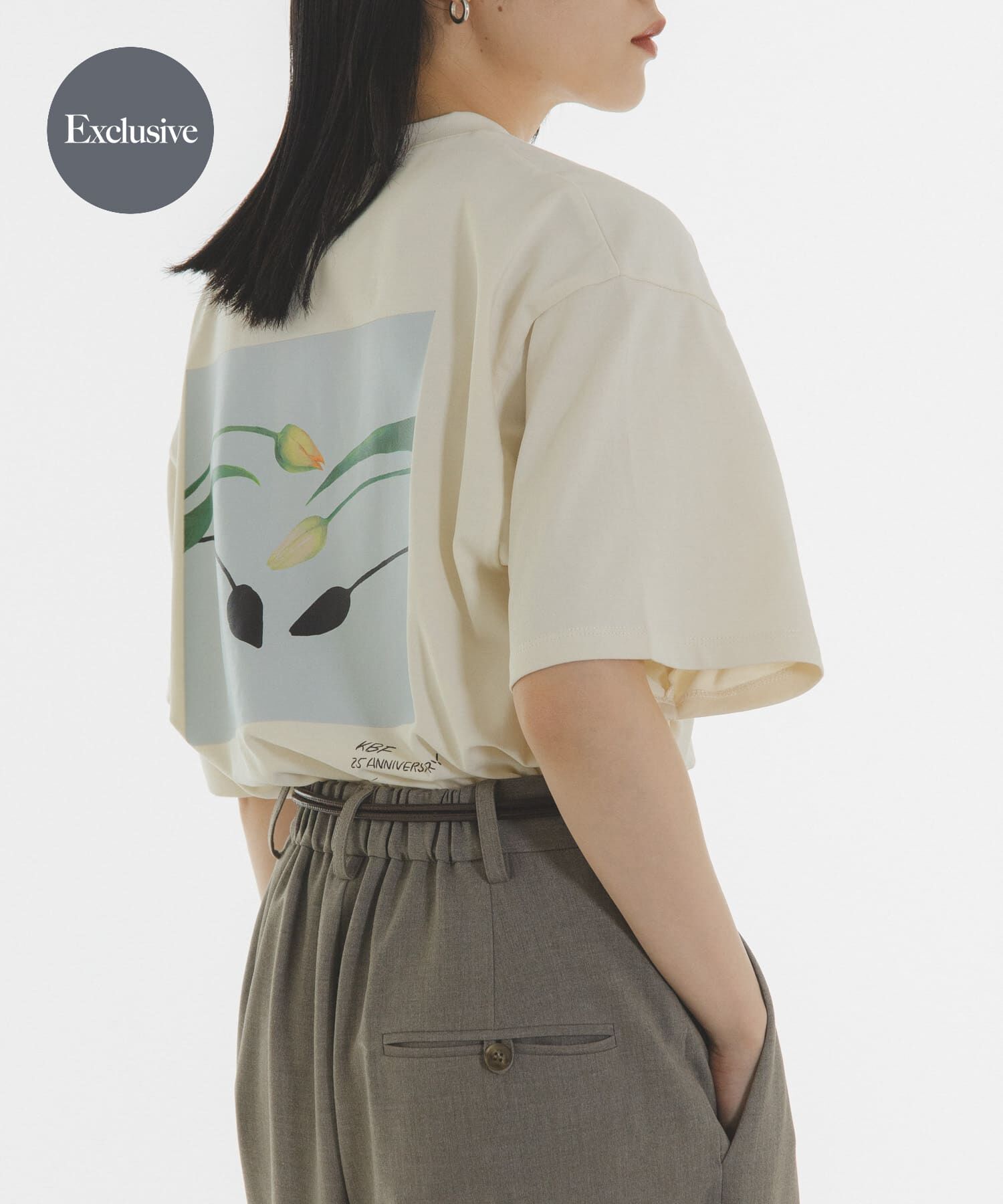  「『別注』Lee Izumida&times;KBF プリントTEE」|Tシャツ・カットソー|アイボリー