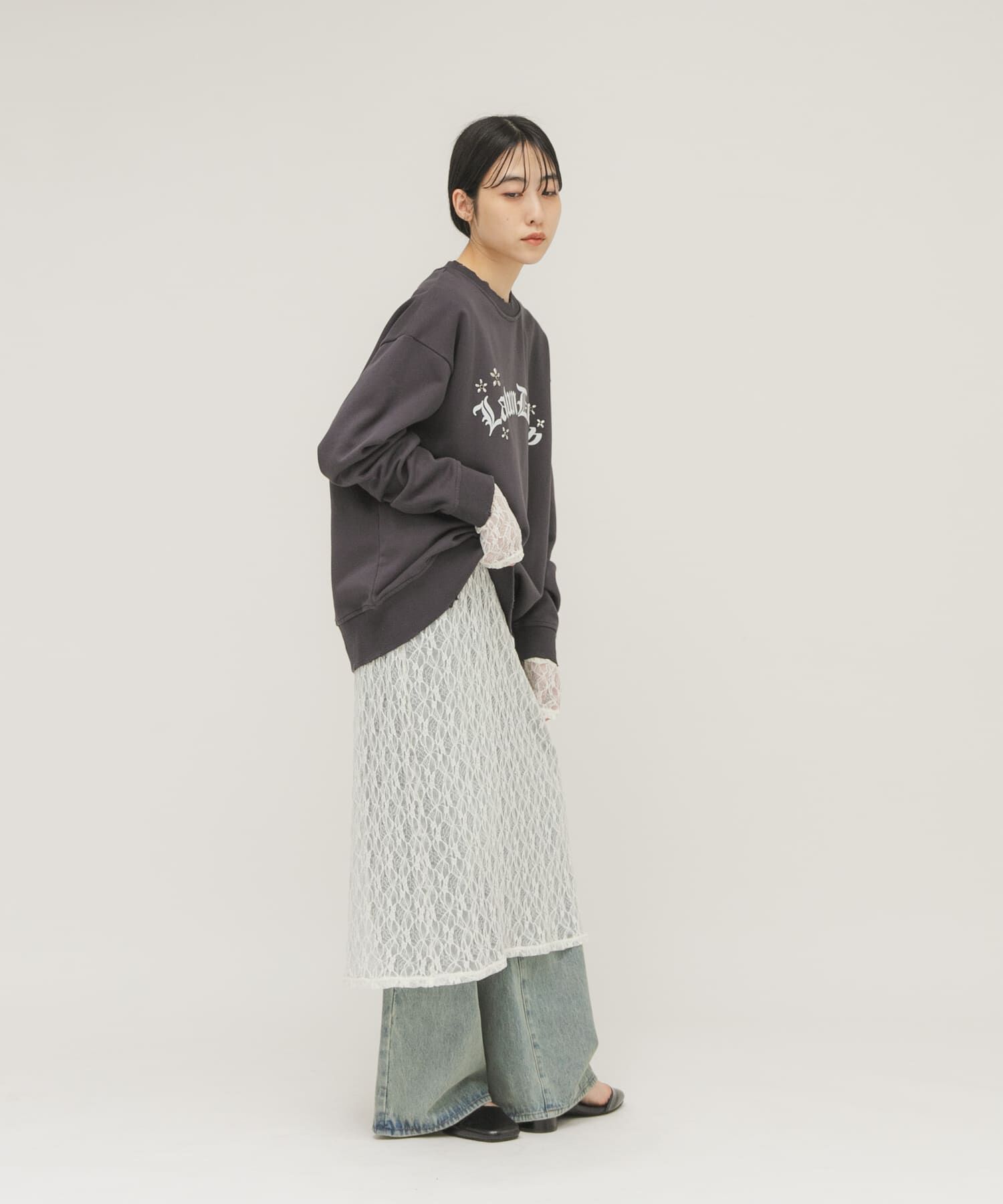  「ルーズスタッズスウェット」|スウェット・ジャージ|