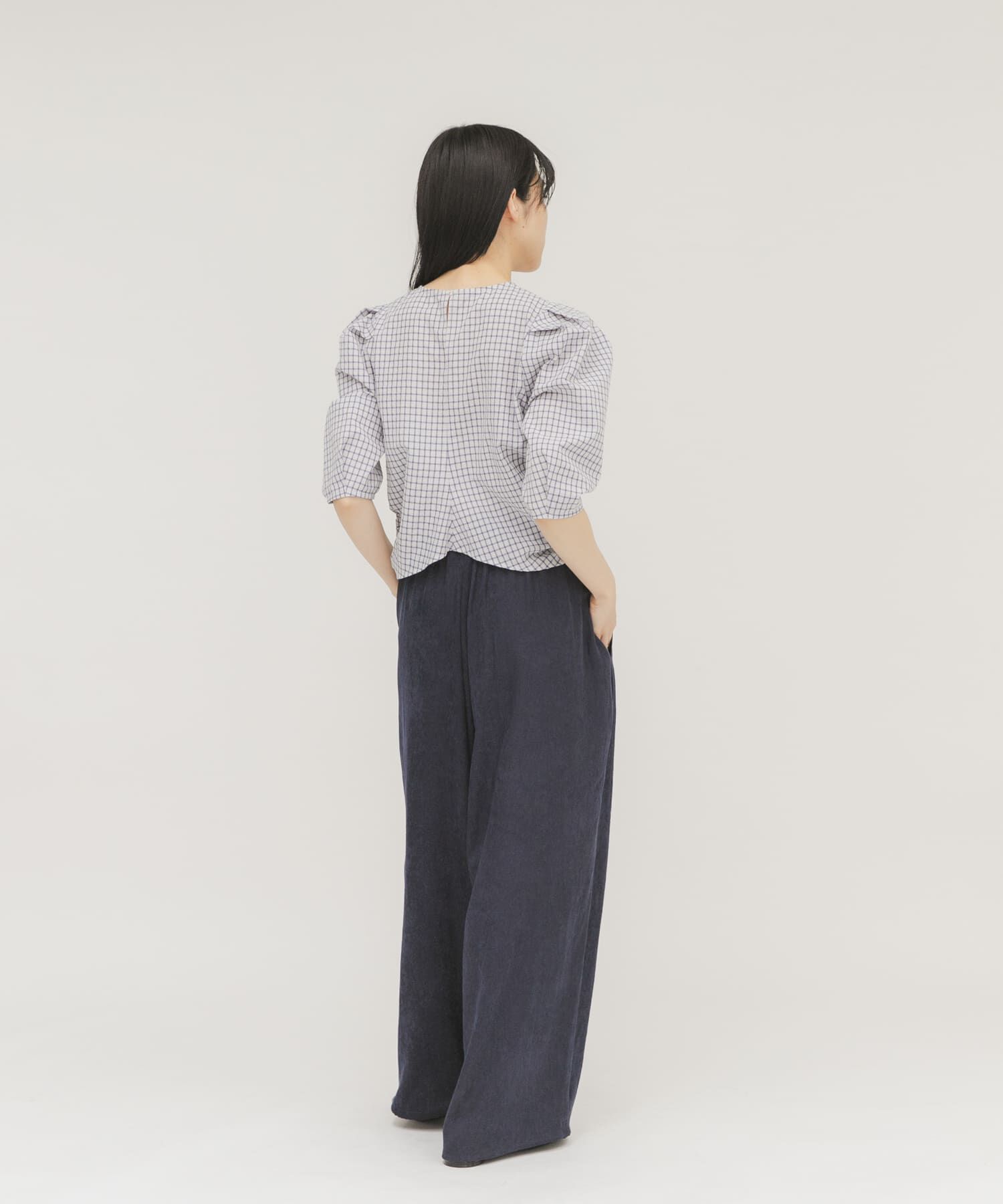  「フロントギャザーコンパクトブラウス」|シャツ・ブラウス|