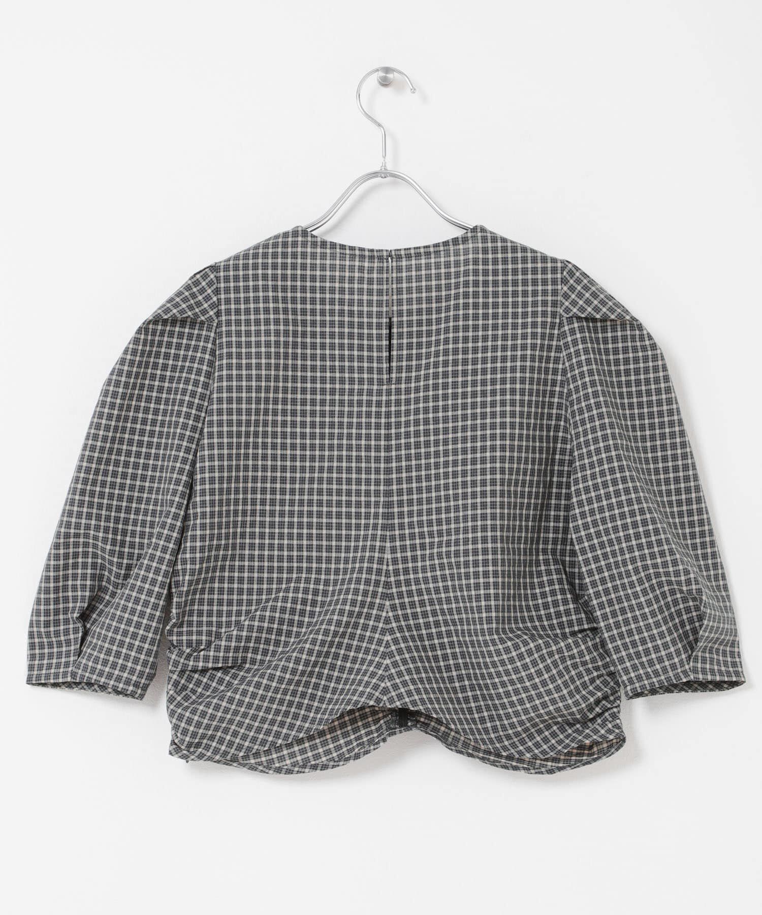  「フロントギャザーコンパクトブラウス」|シャツ・ブラウス|